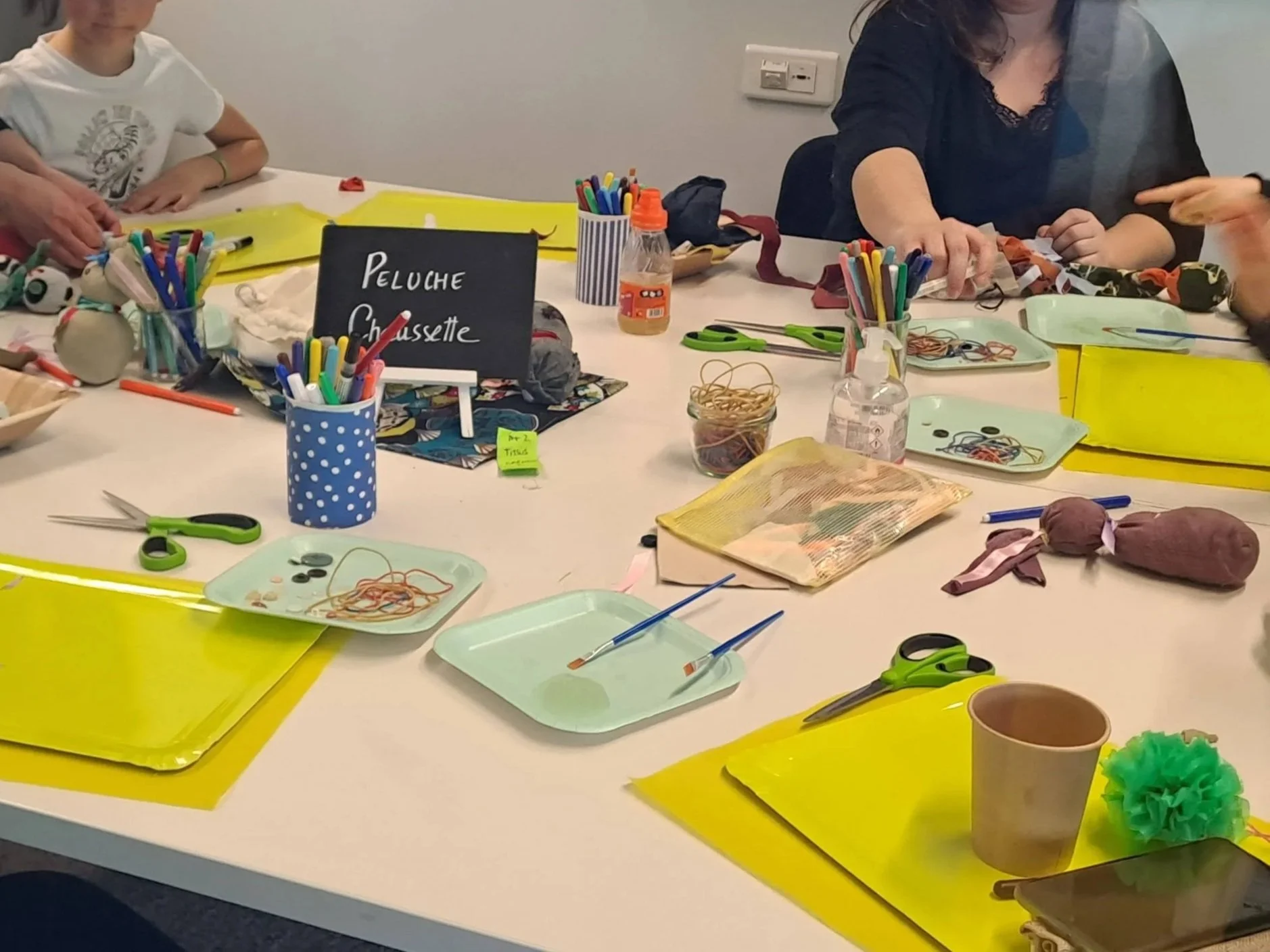 atelier upcycling peluche chaussette kidsday family day upcycling