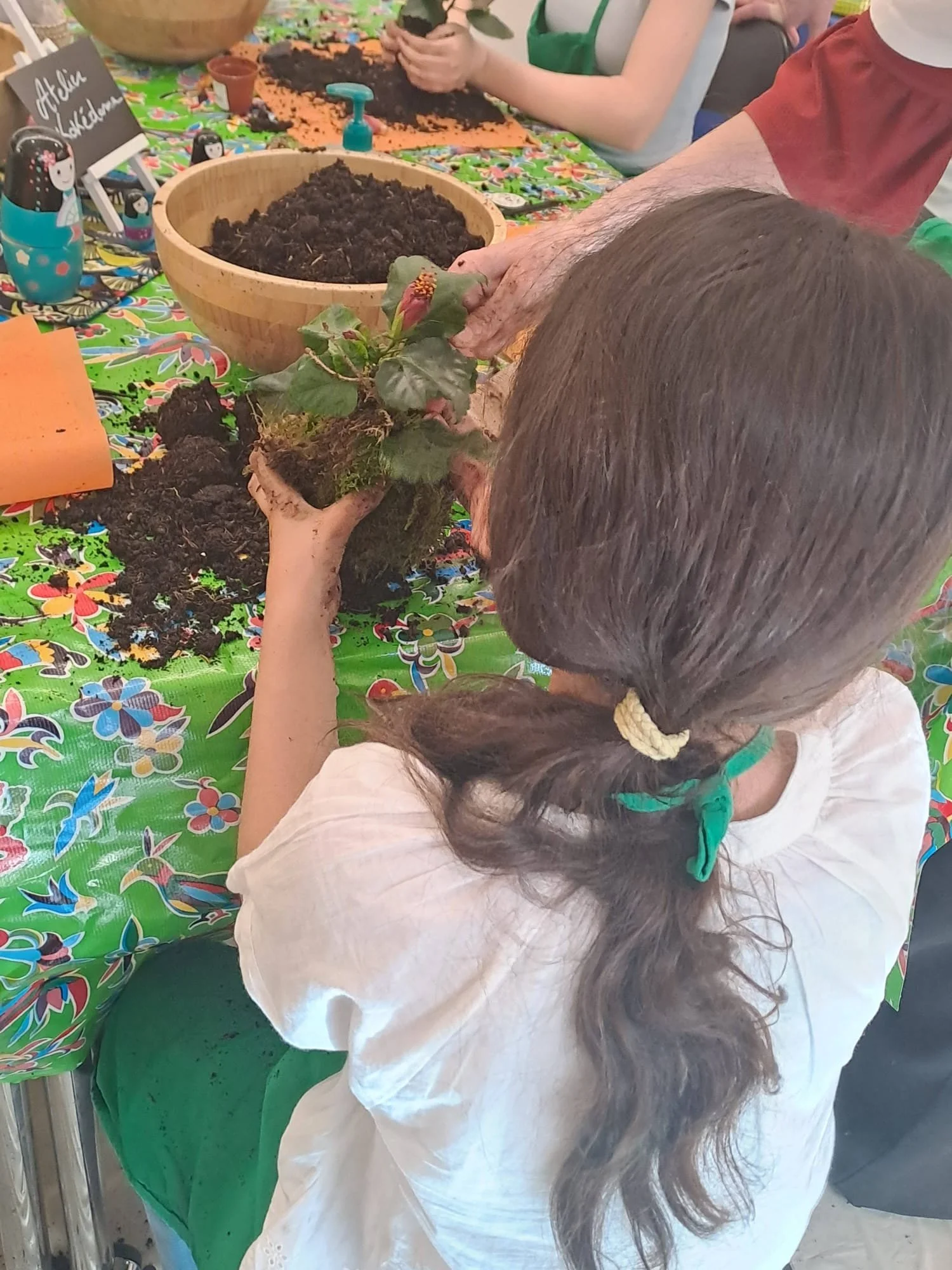  atelier kokédama enfant family day green kidsday 