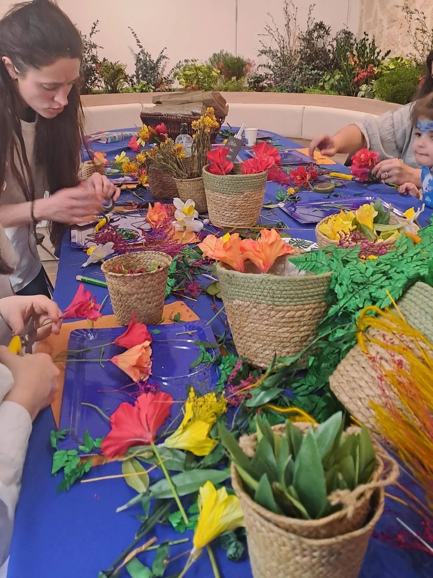 atelier creation couronne de fleurs family day green agence kidsday 
