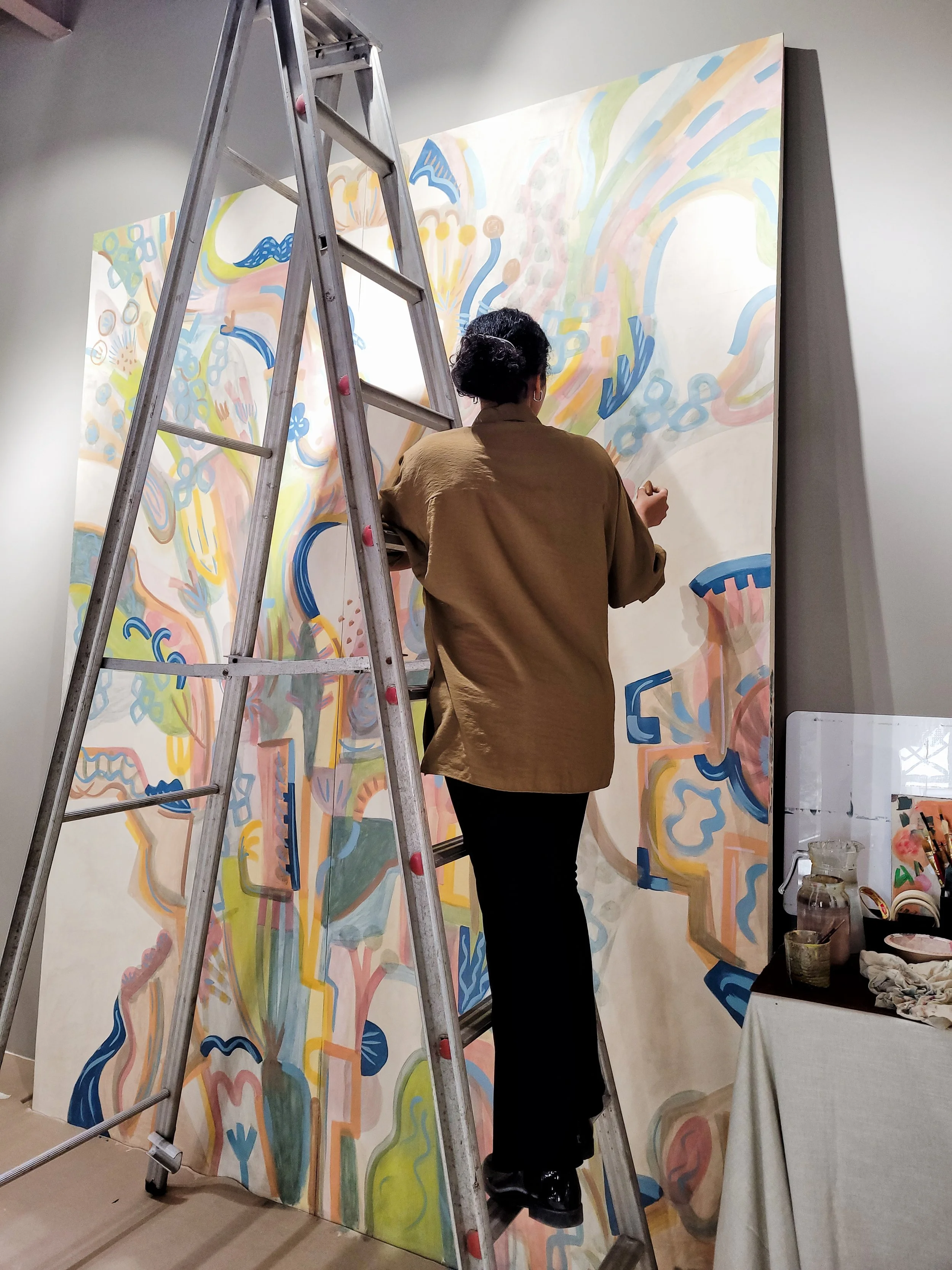 Live Painting at The Pure Concept Home, Kala Ghoda