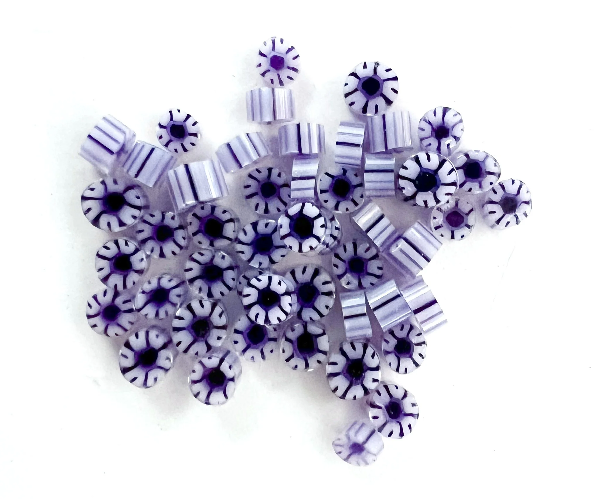 Lilac Petunia Murrini, Bullseye Glass