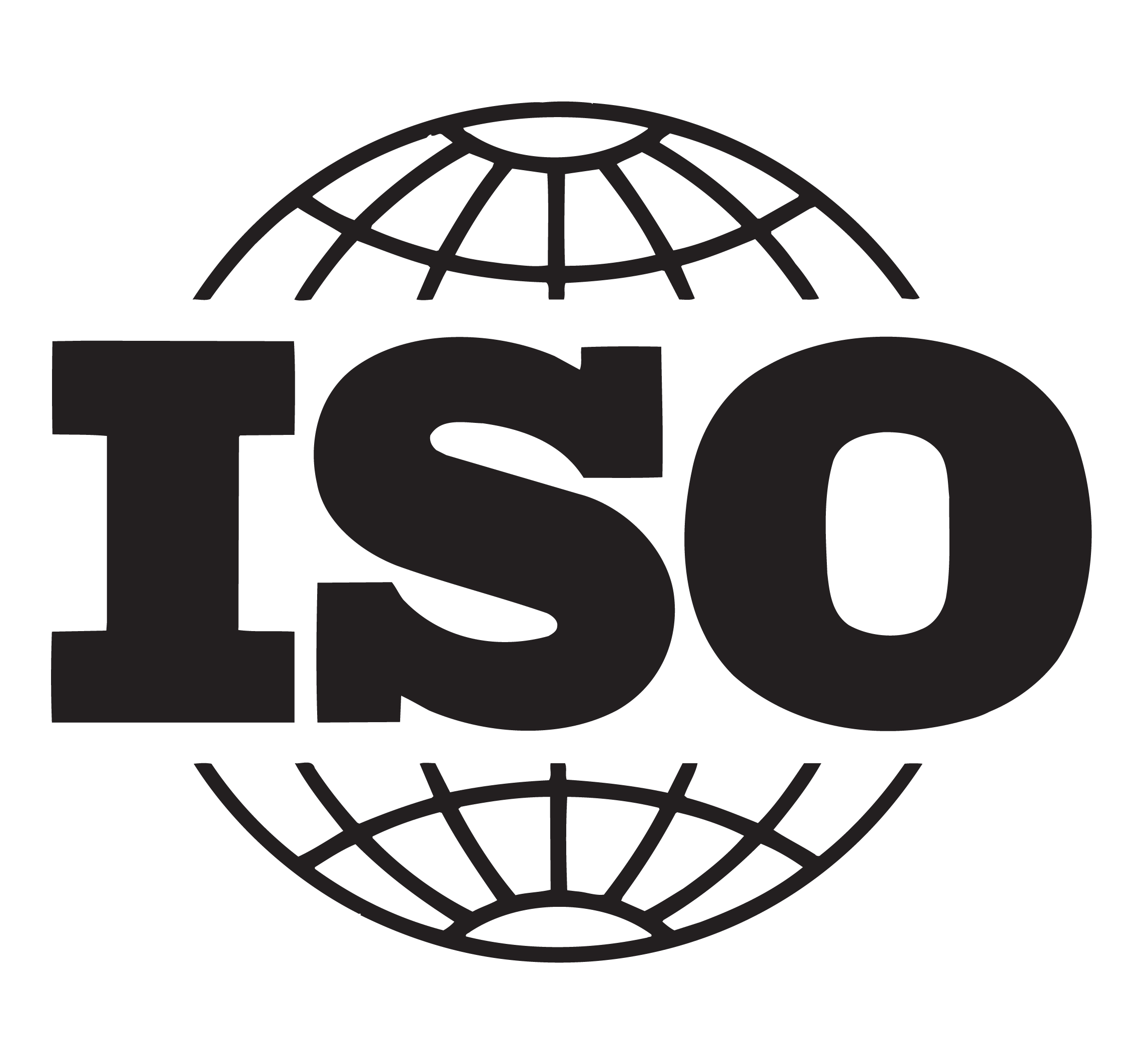 Black and white logo with stylized globe and large letters 'TESO'.