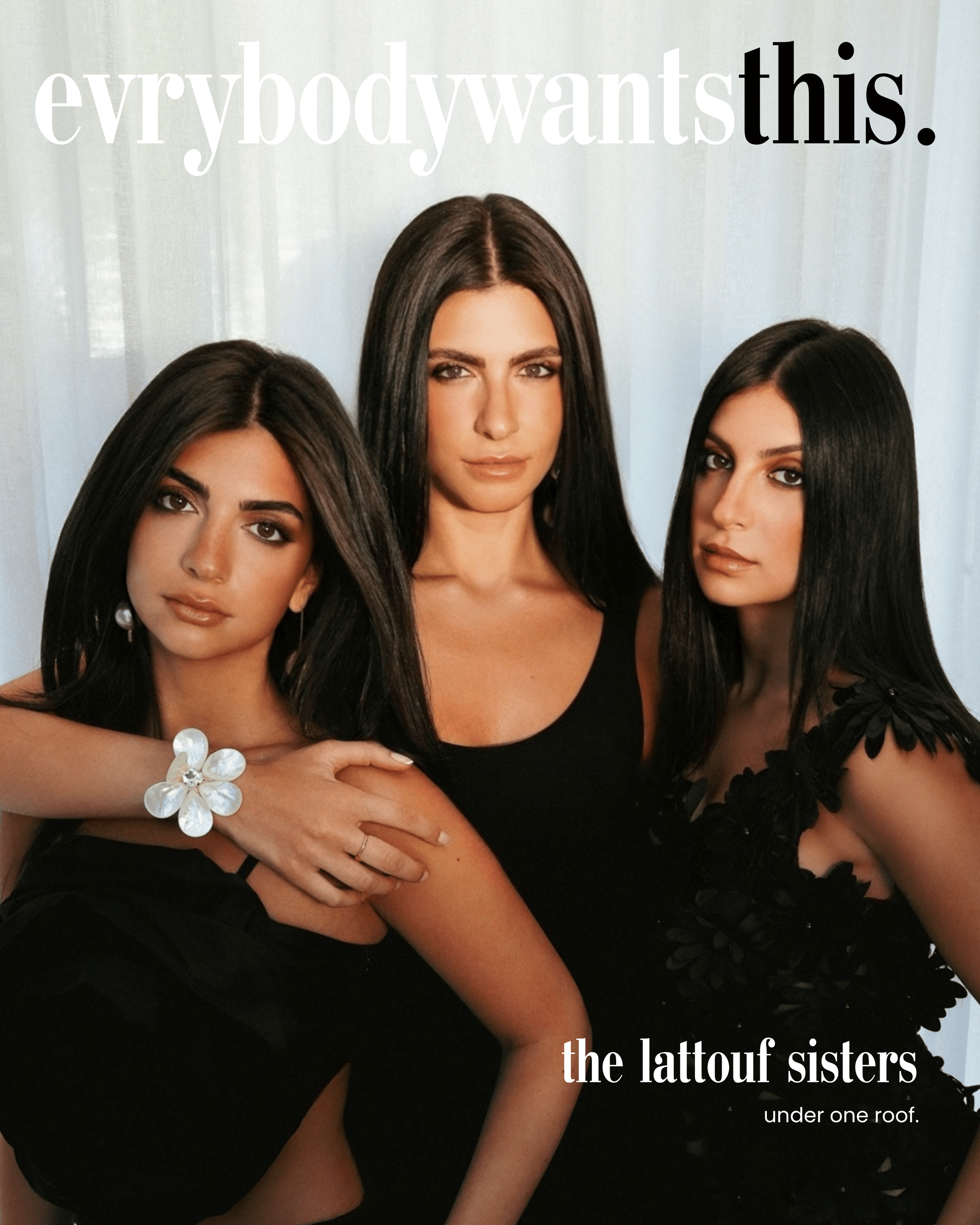Sereina, Sarah & Steph Lattouf wearing Vanina
