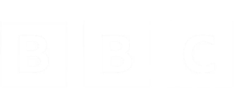 The image displays the BBC logo with the letters 'B', 'B', and 'C' each inside black and white boxes.