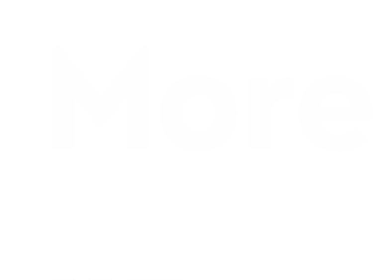 Graphic with the word 'More' and various abstract shapes and lines.