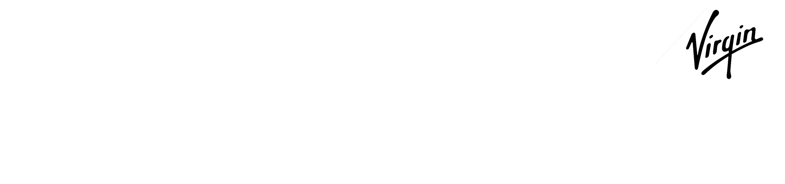 Virginia Atlantic logo with large text and Virgin Airlines logo in the top right corner.