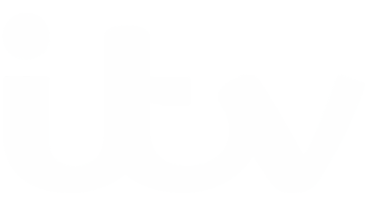 ITV logo in white on a black background.