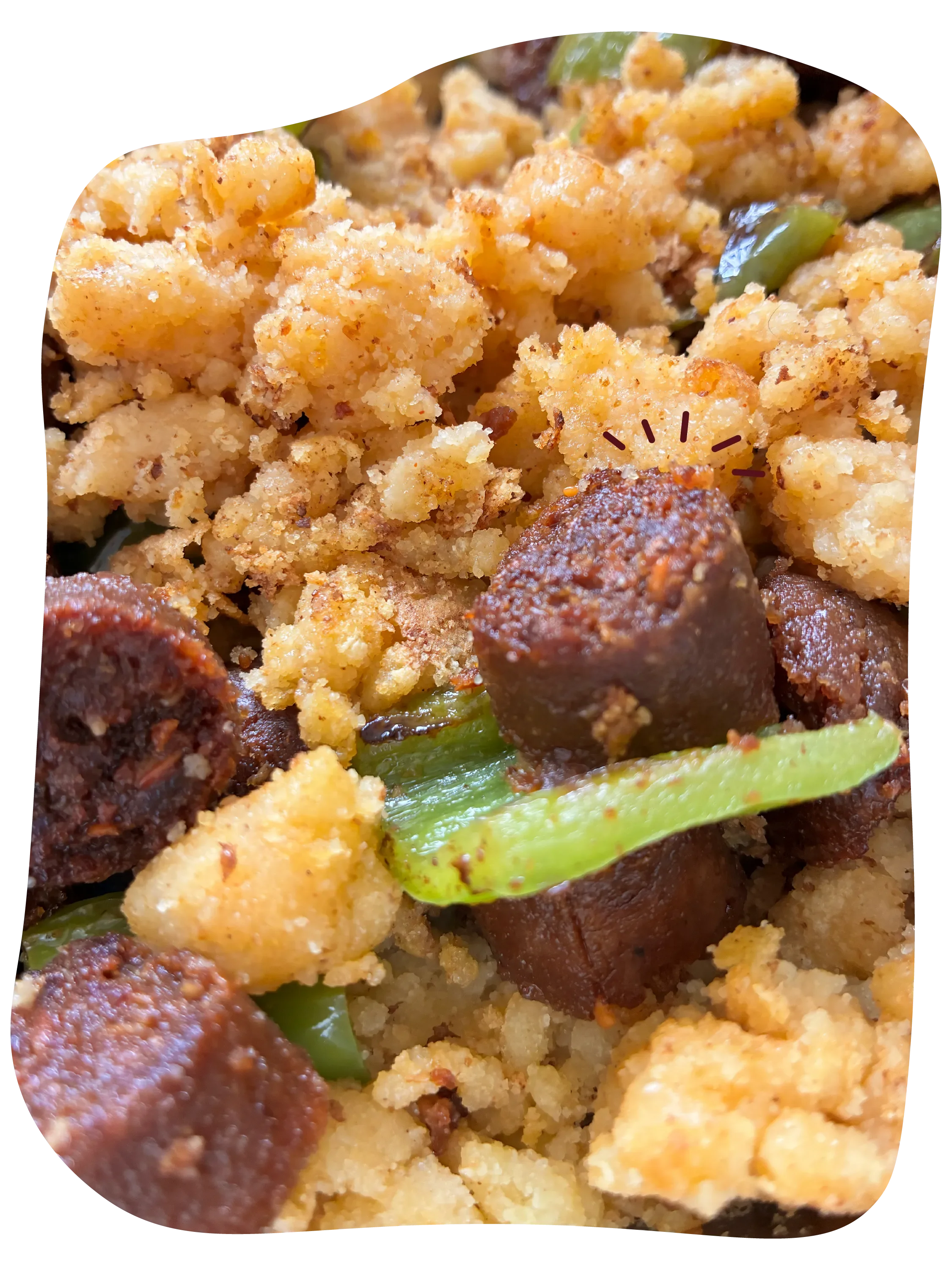 Migas de harina veganas
