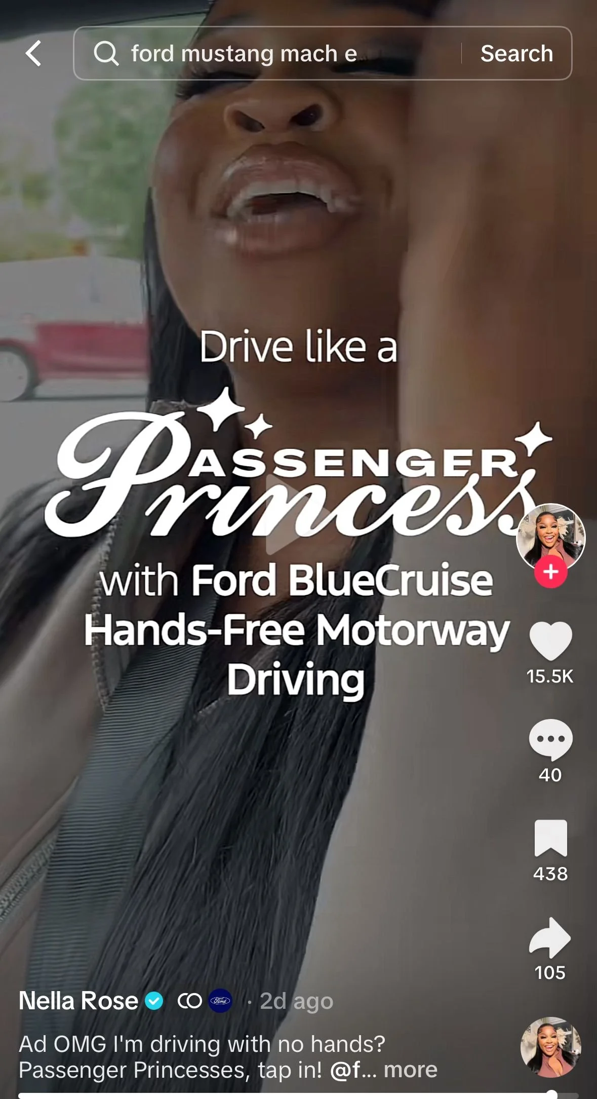 Ford is in its ✨ passenger princess ✨ era