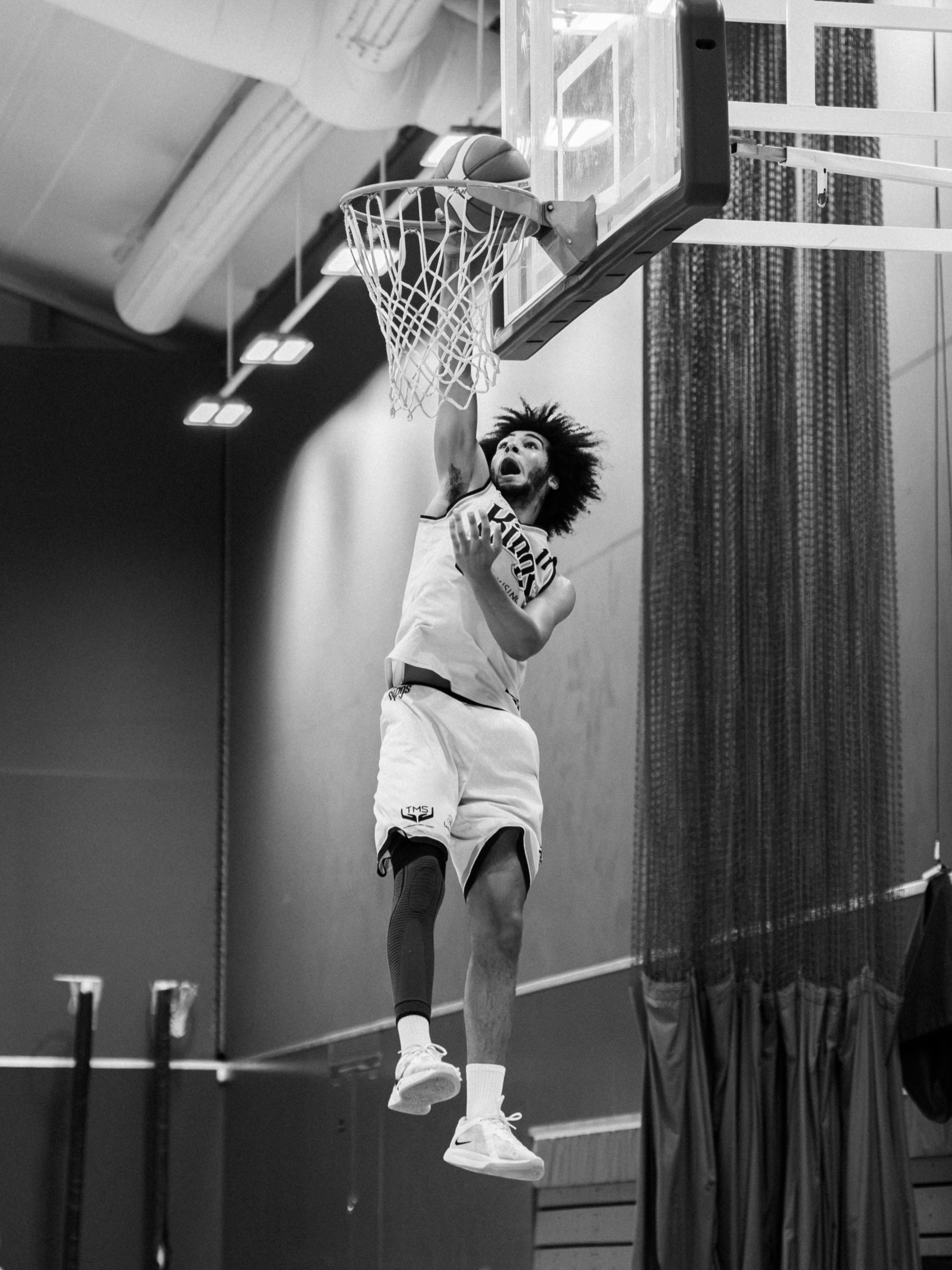 Frank Mustoe of Gloucester City Kings Basketball vs Plymouth Raiders