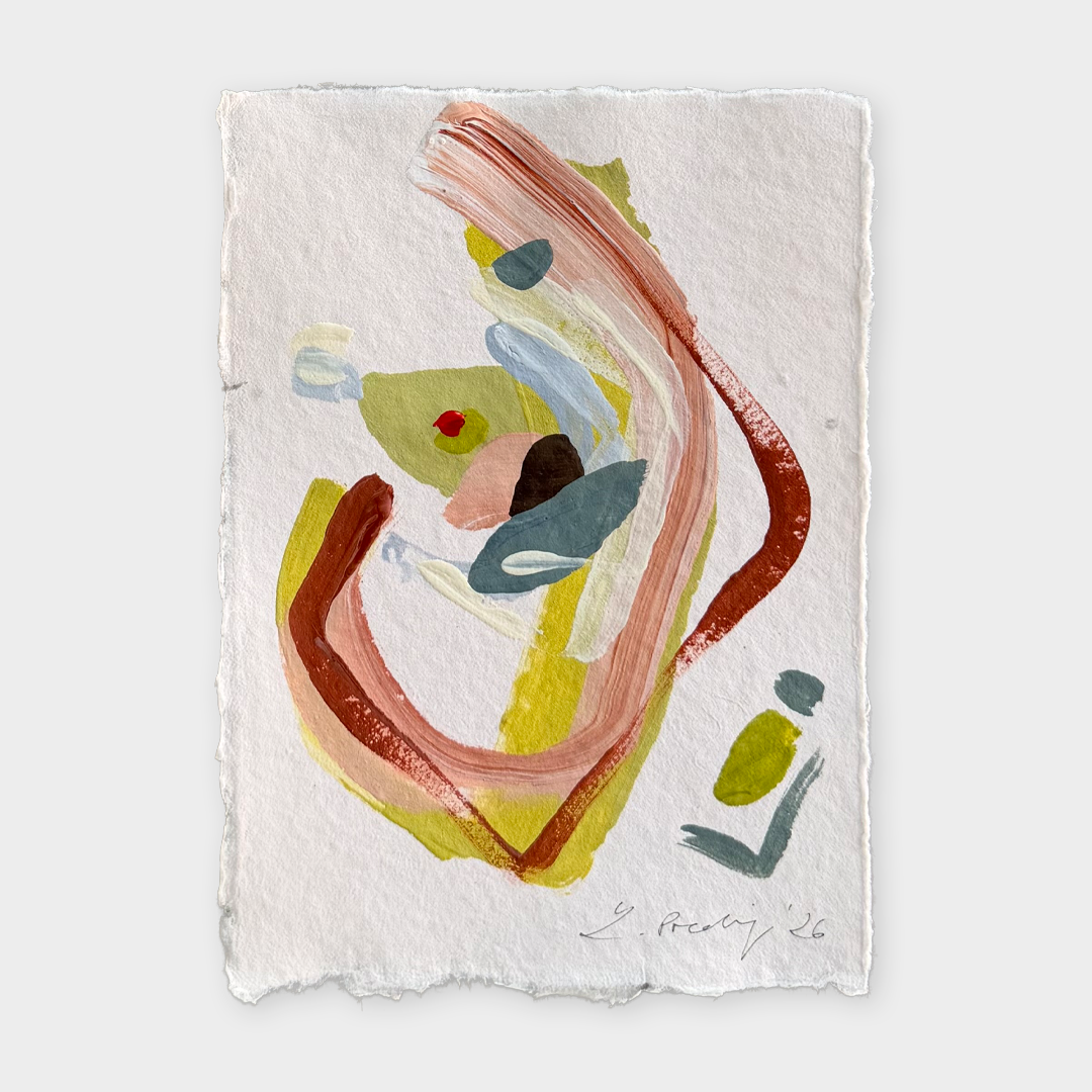 07.2026. Acryl auf Büttenpapier, 21 × 15 cm