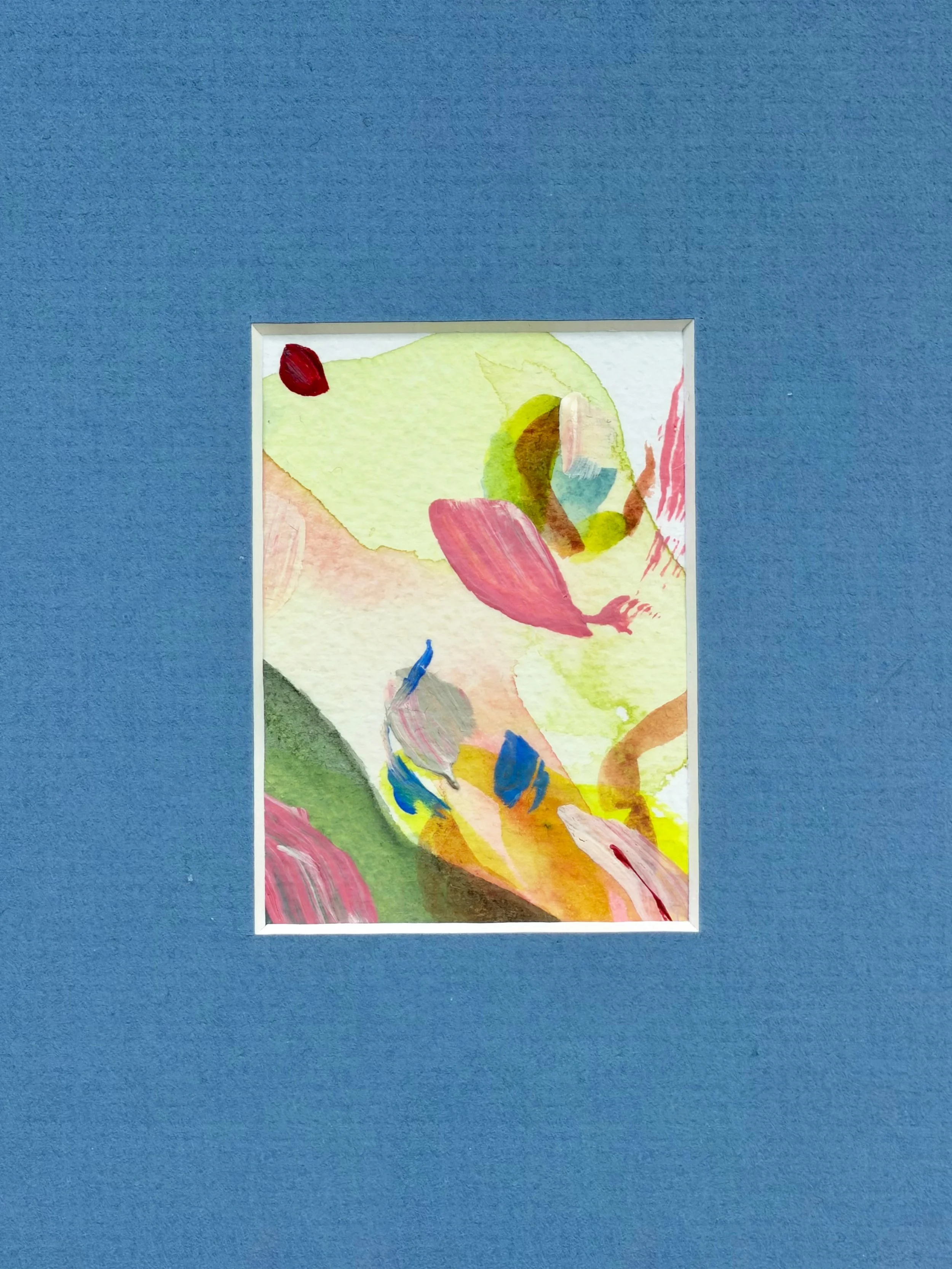 Framed 15, 2026. Aquarell und Acryl auf Baumwollpapier, 21 × 30 cm