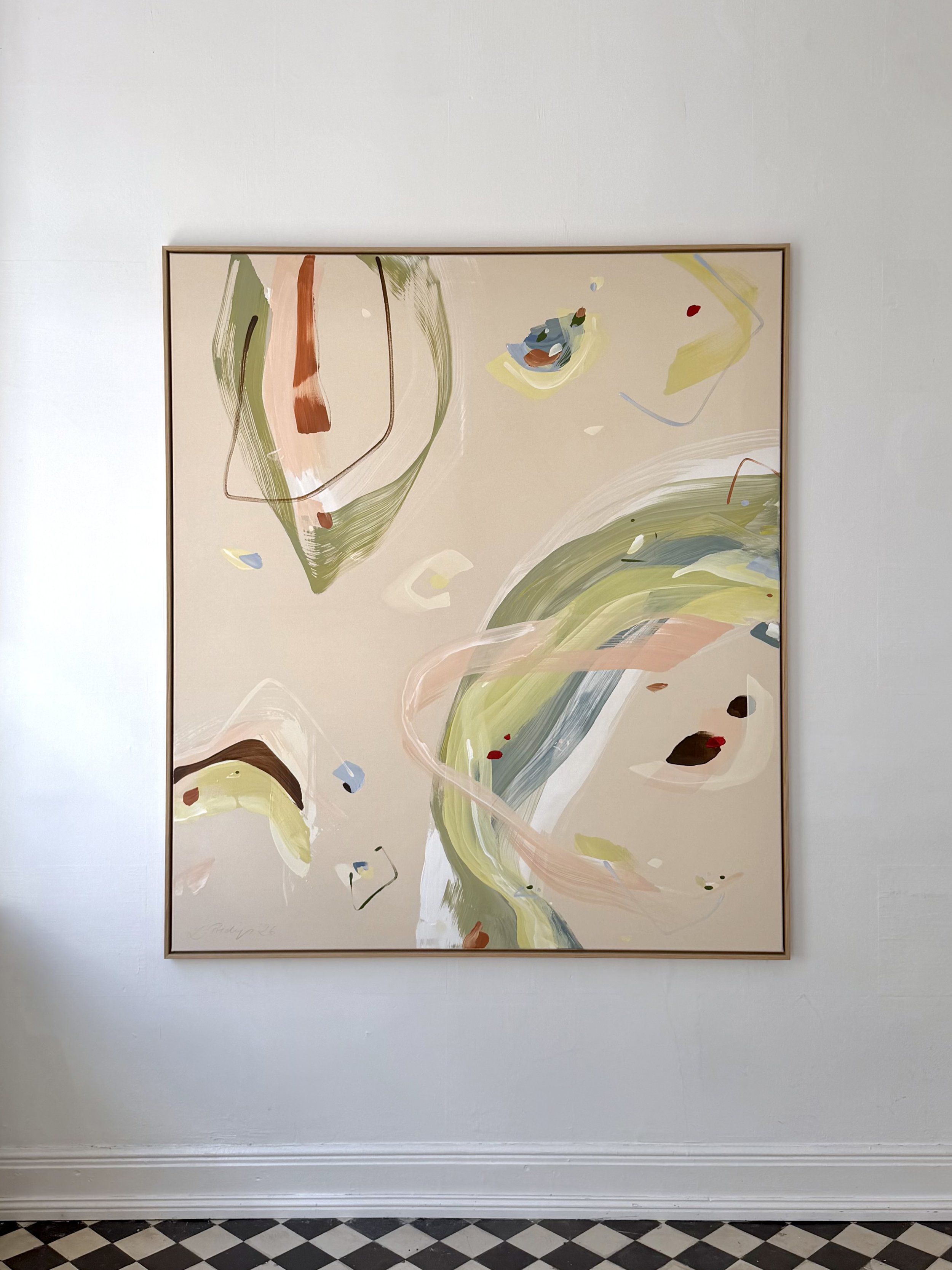 Becoming - Radience, 2026. Acryl auf Leinwand, 160 × 140 cm