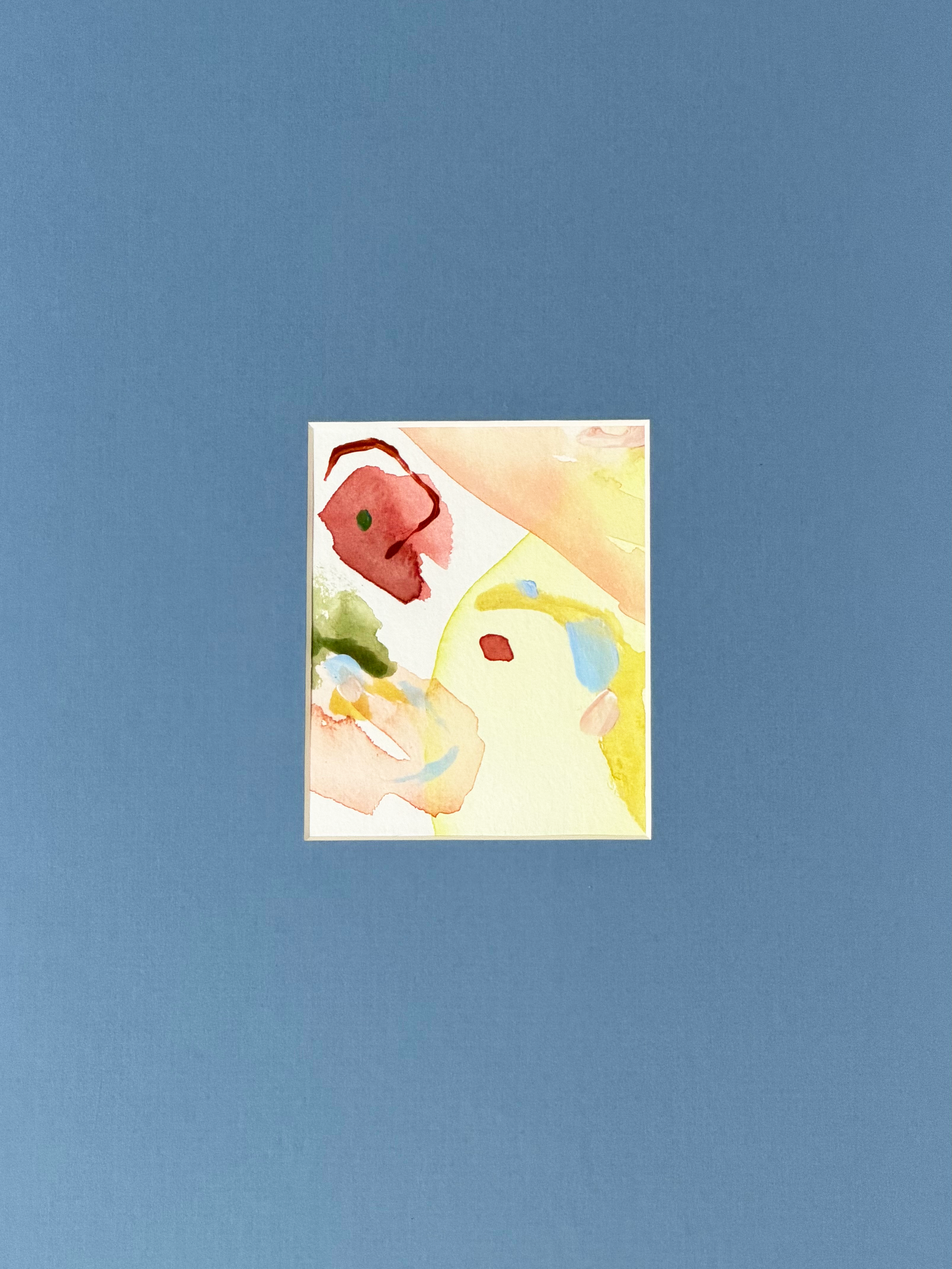 Framed 01, 2026. Aquarell und Acryl auf Baumwollpapier, 50 × 50 cm
