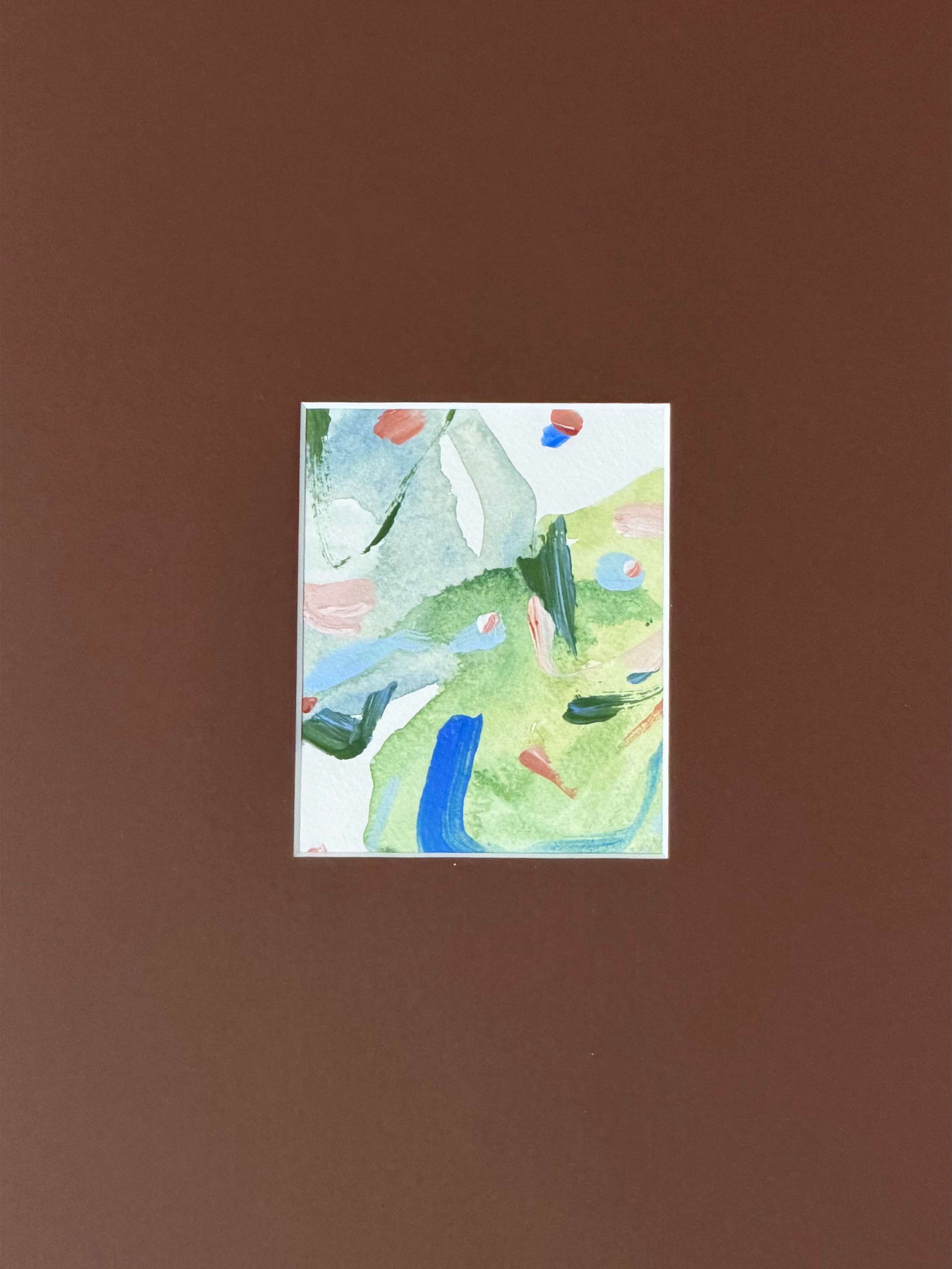 Framed 07, 2026. Aquarell und Acryl auf Baumwollpapier, 50 × 50 cm