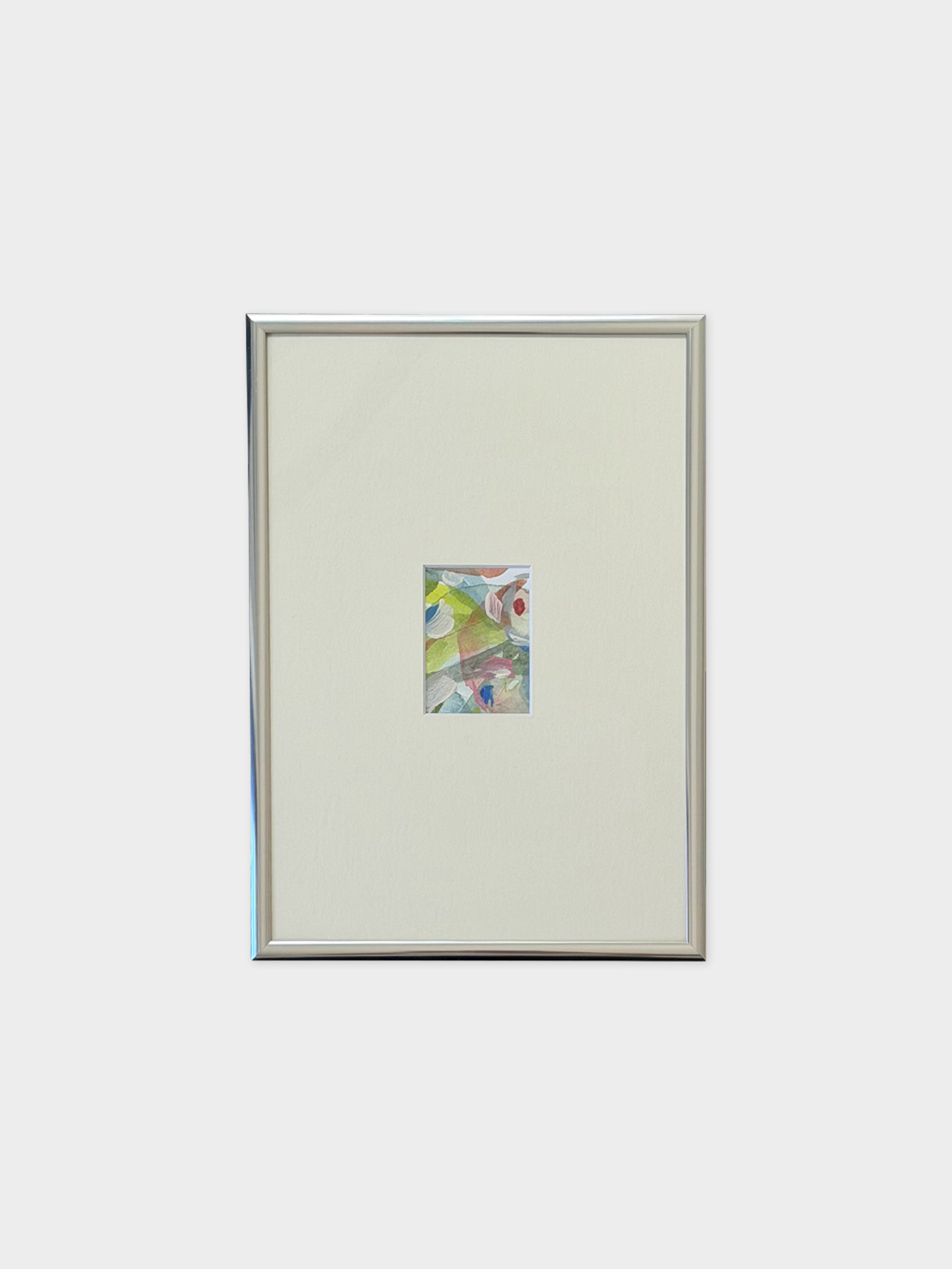 Framed 10, 2026. Aquarell und Acryl auf Baumwollpapier, 21 × 30 cm