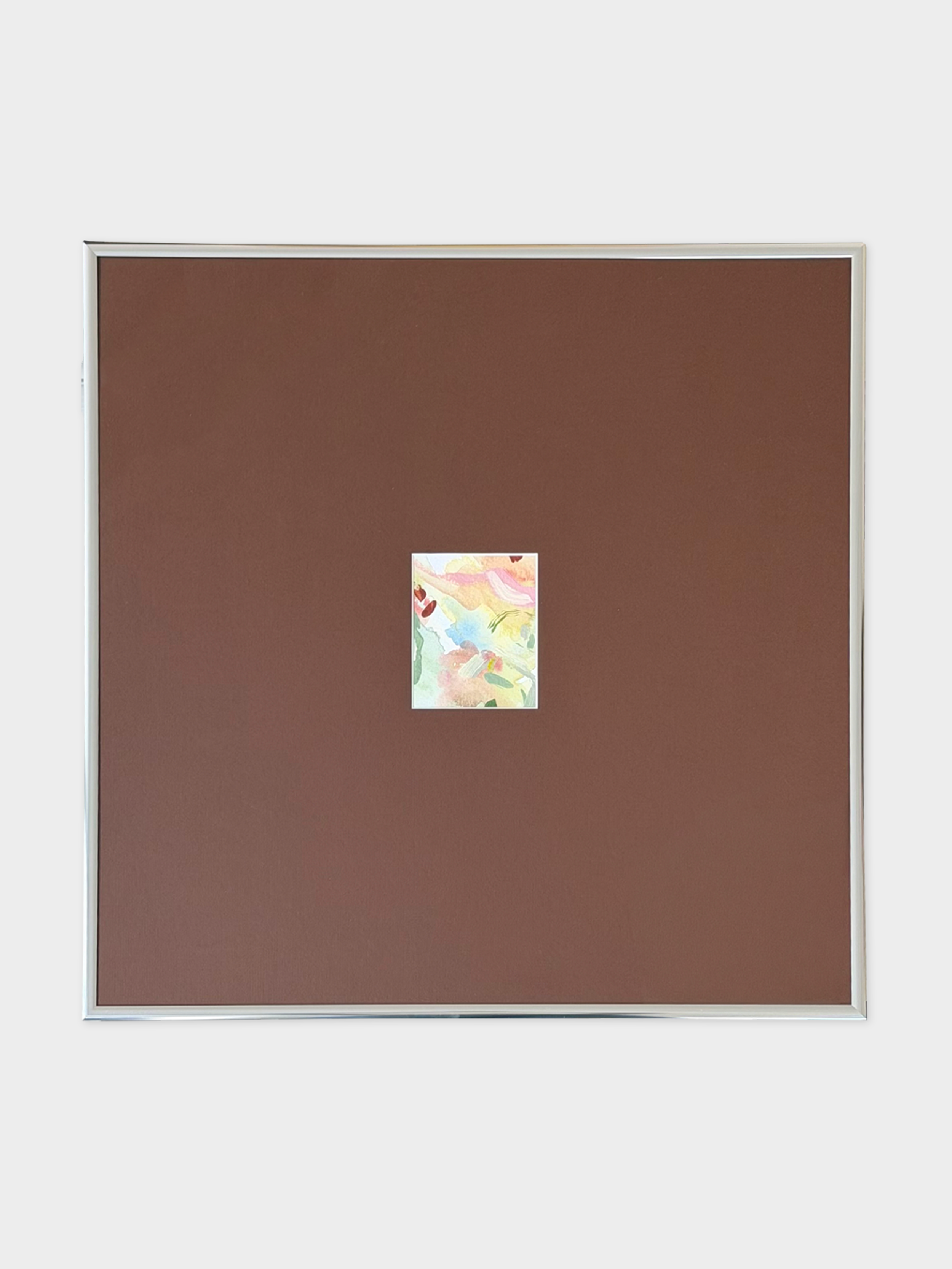 Framed 14, 2026. Aquarell und Acryl auf Baumwollpapier, 50 × 50 cm