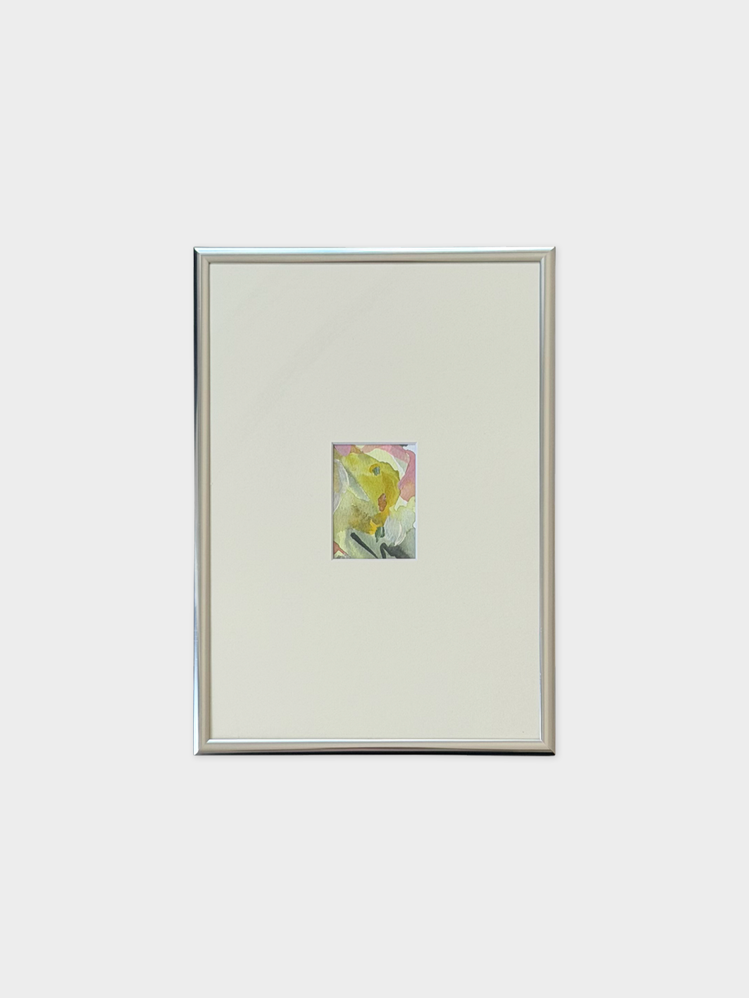 Framed 11, 2026. Aquarell und Acryl auf Baumwollpapier, 21 × 30 cm