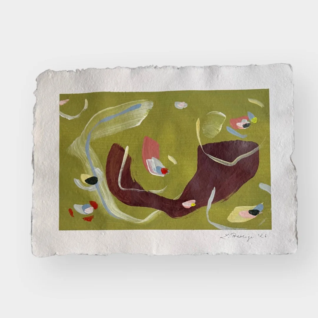 03.2026. Acryl auf Büttenpapier, 30 × 42 cm