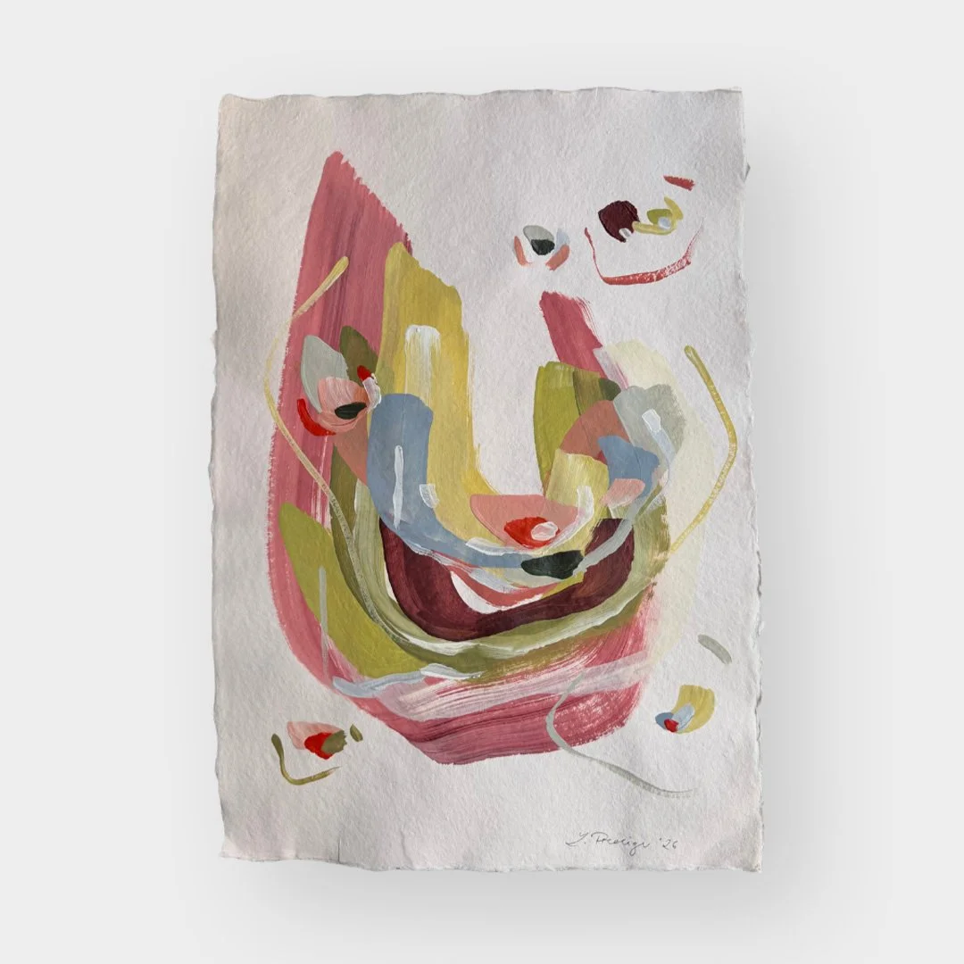 03.2026. Acryl auf Büttenpapier, 60 × 42 cm