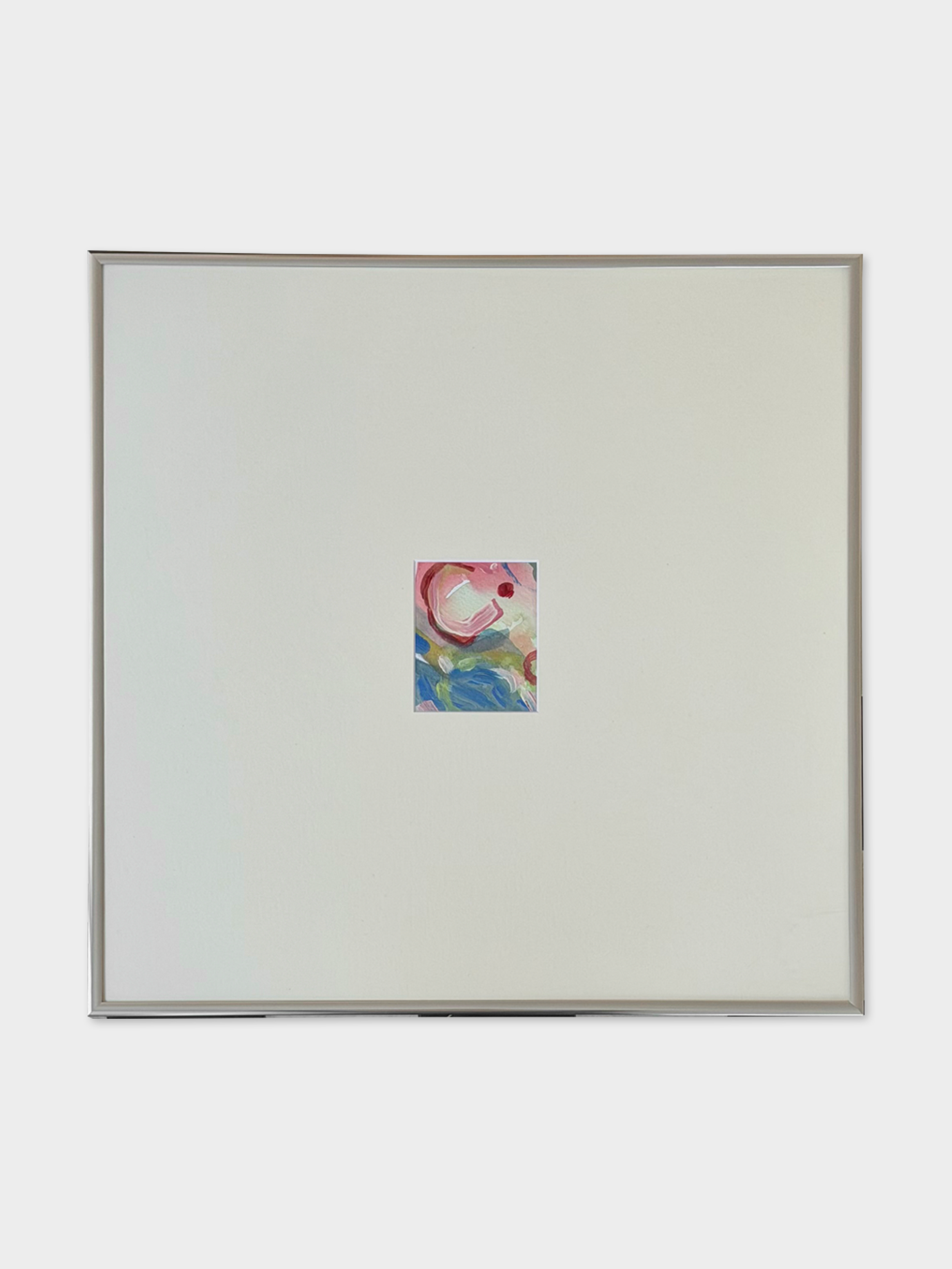 Framed 06, 2026. Aquarell und Acryl auf Baumwollpapier, 50 × 50 cm