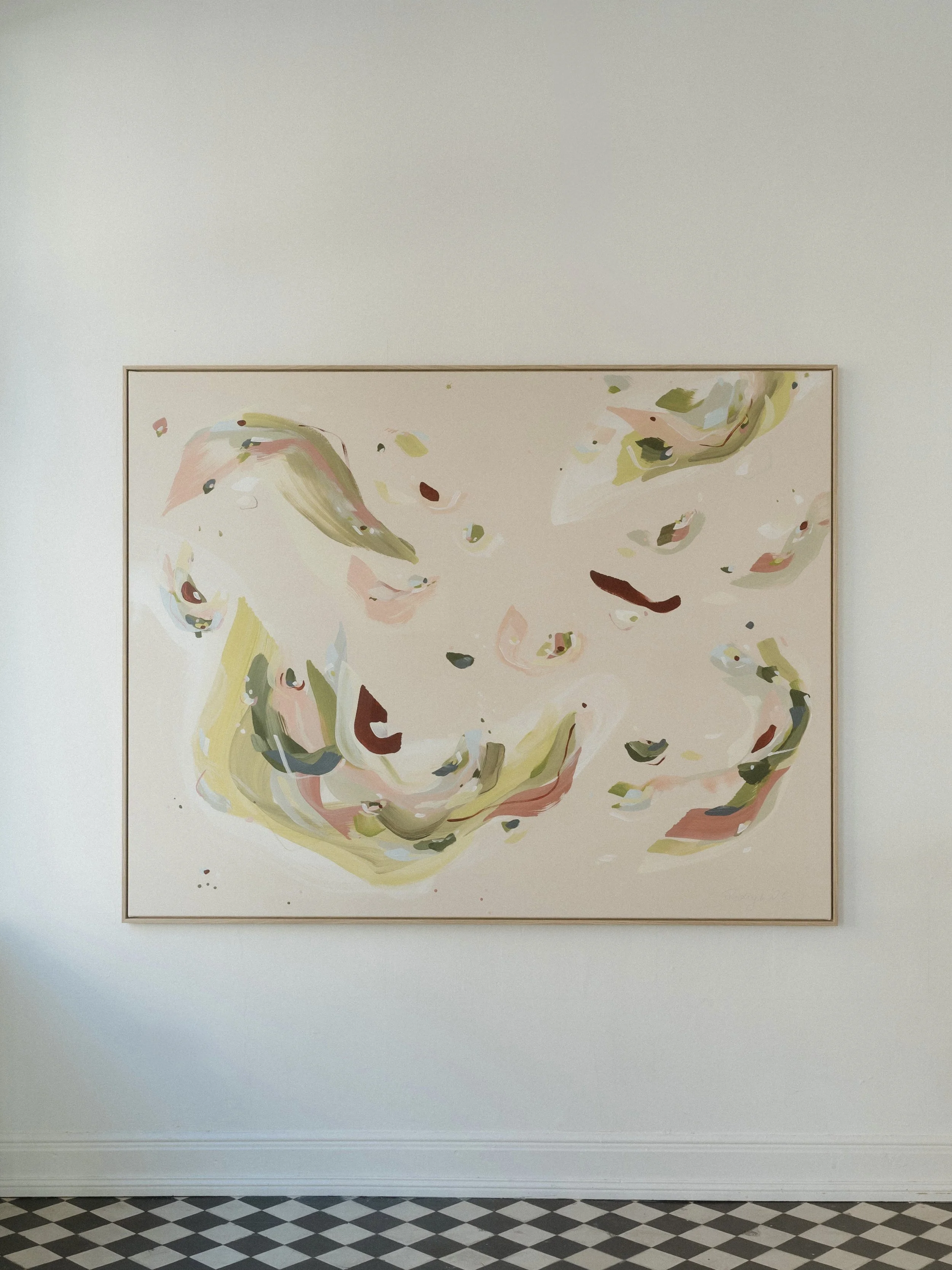 Beginning - The Color Of My Thoughts, 2026. Acryl auf Leinwand, 140 × 180 cm