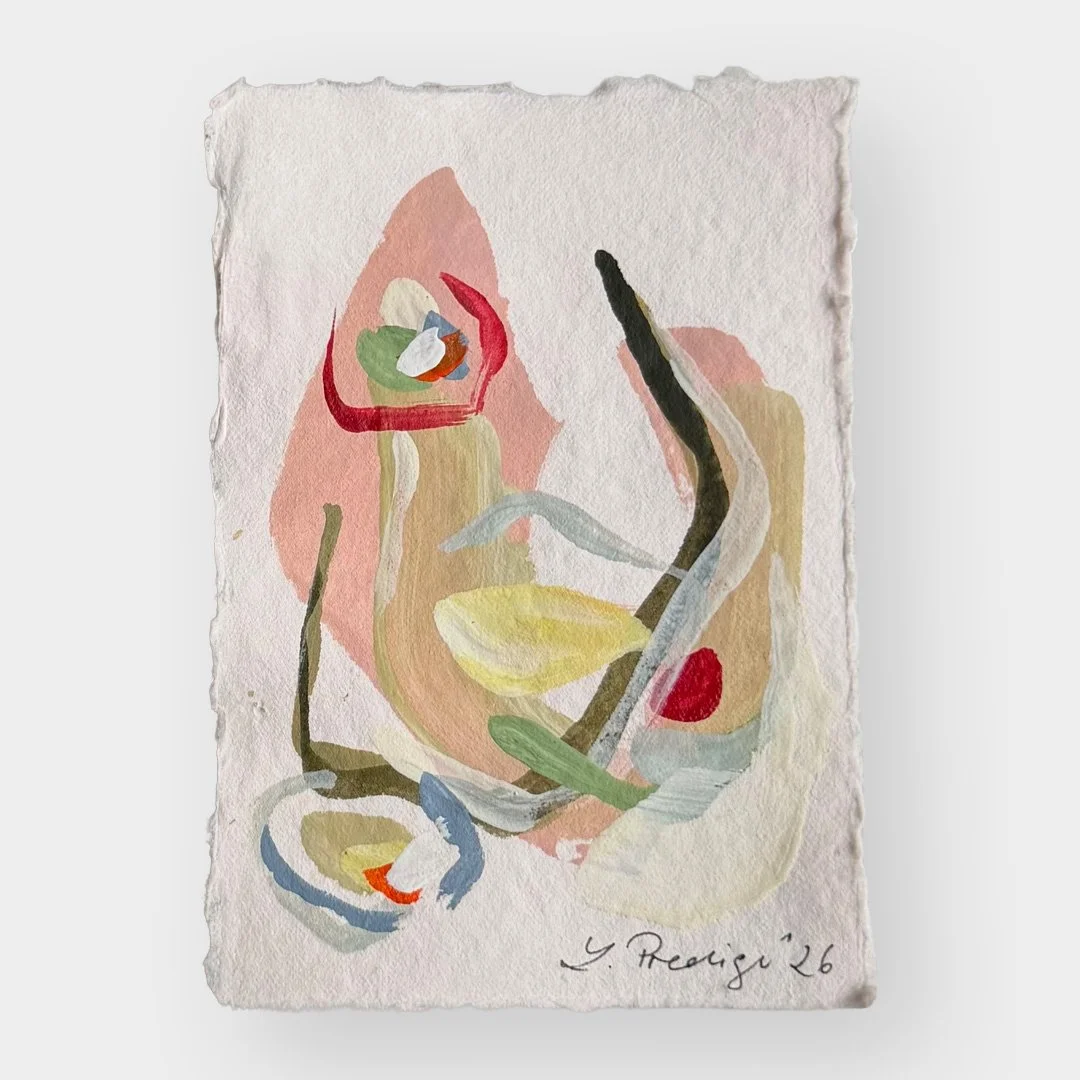 03.2026. Acryl auf Büttenpapier, 21 × 15 cm