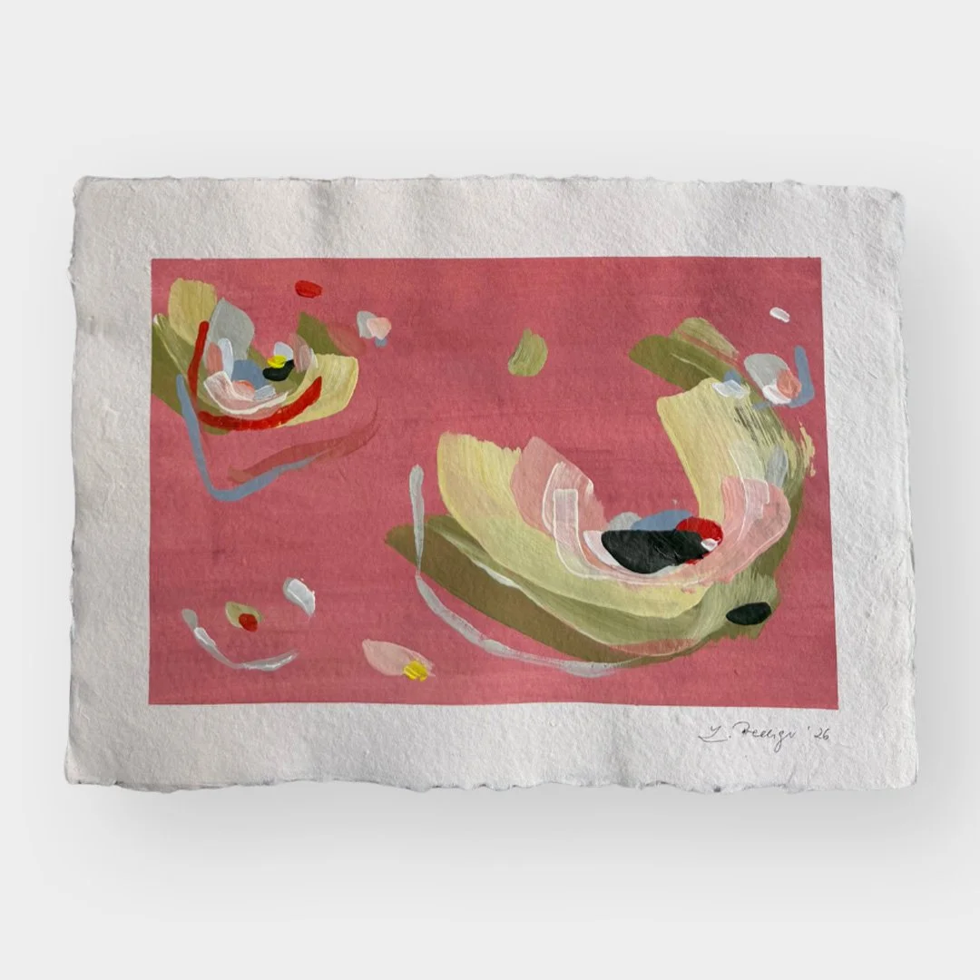 03.2026. Acryl auf Büttenpapier, 30 × 42 cm