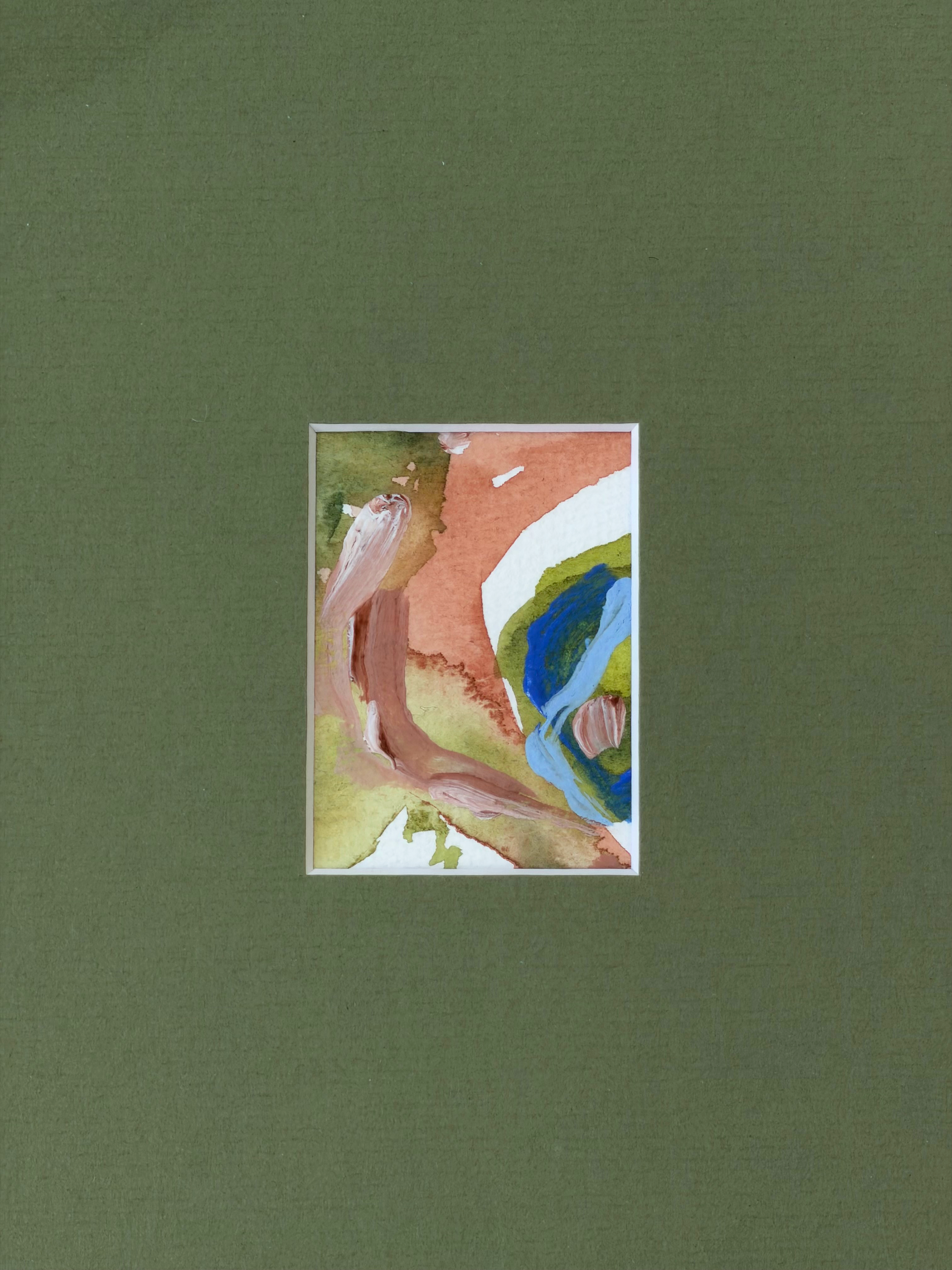 Framed 12, 2026. Aquarell und Acryl auf Baumwollpapier, 21 × 30 cm