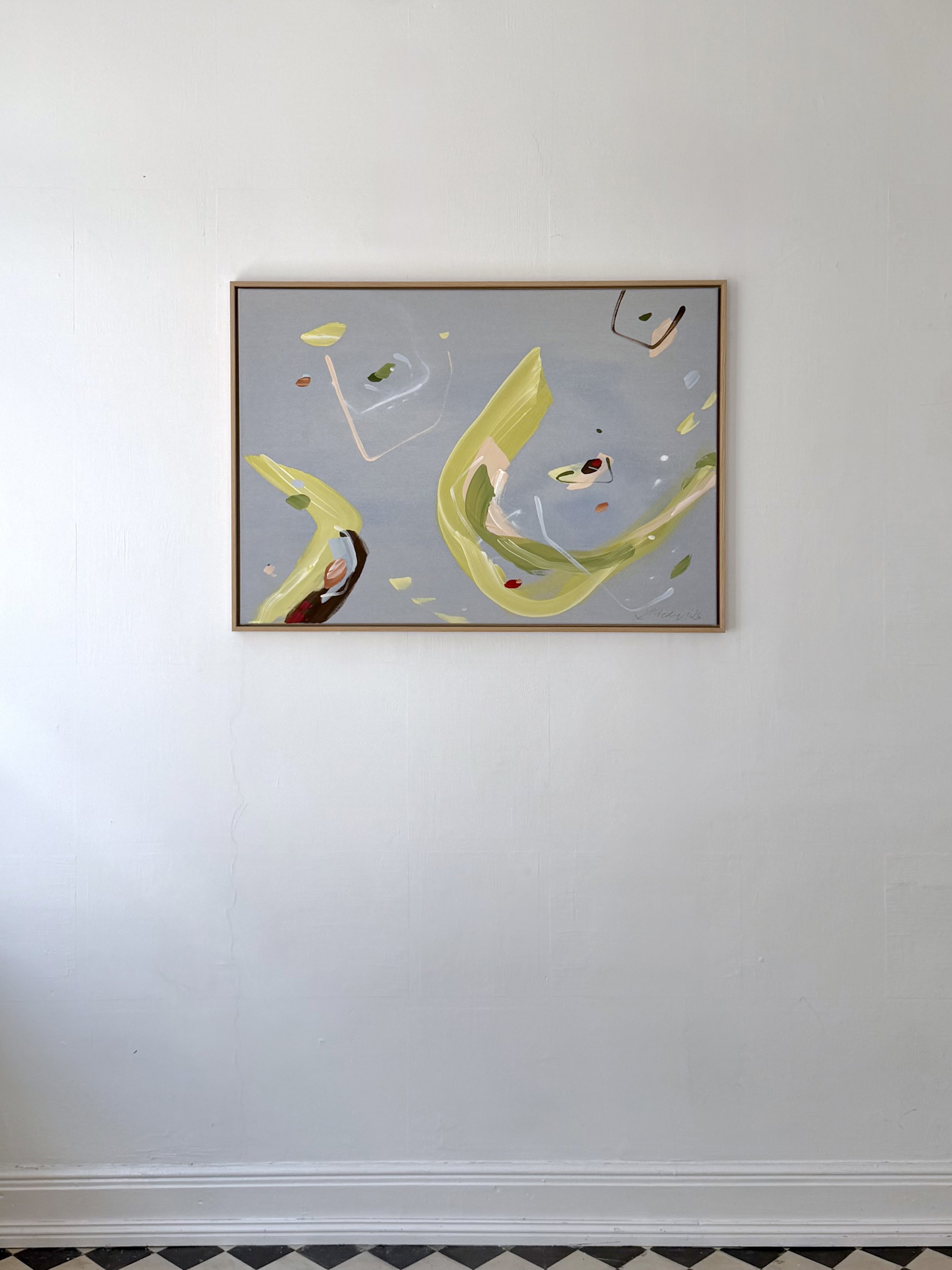 Becoming - Inner Tide, 2026. Acryl auf Leinwand, 70 × 100 cm