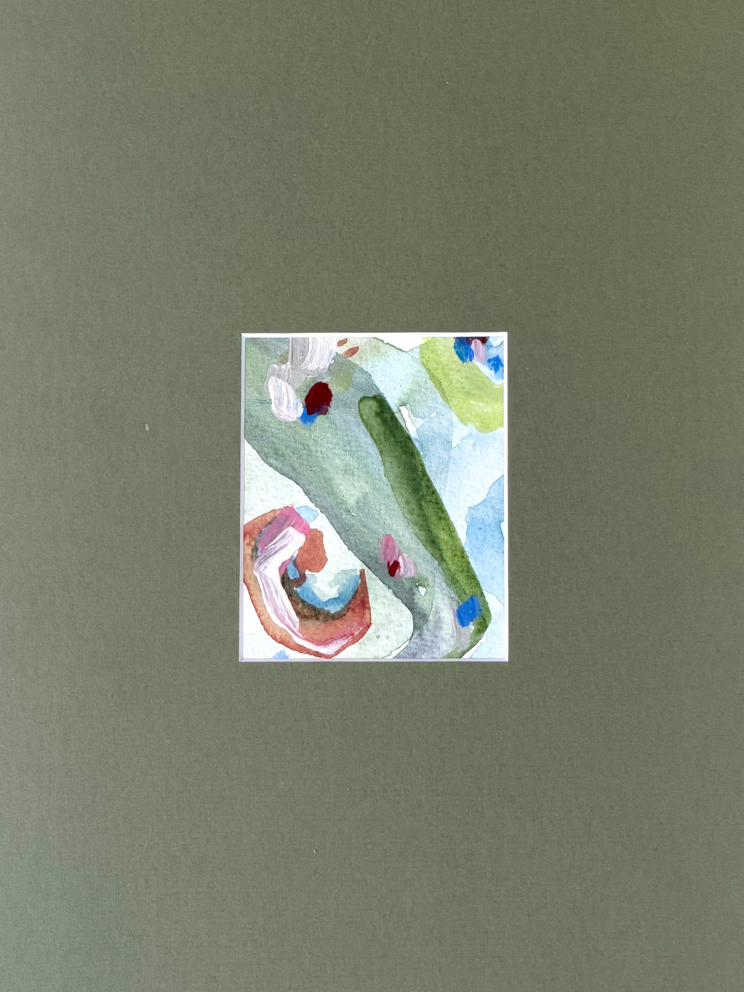 Framed 04, 2026. Aquarell und Acryl auf Baumwollpapier, 50 × 50 cm
