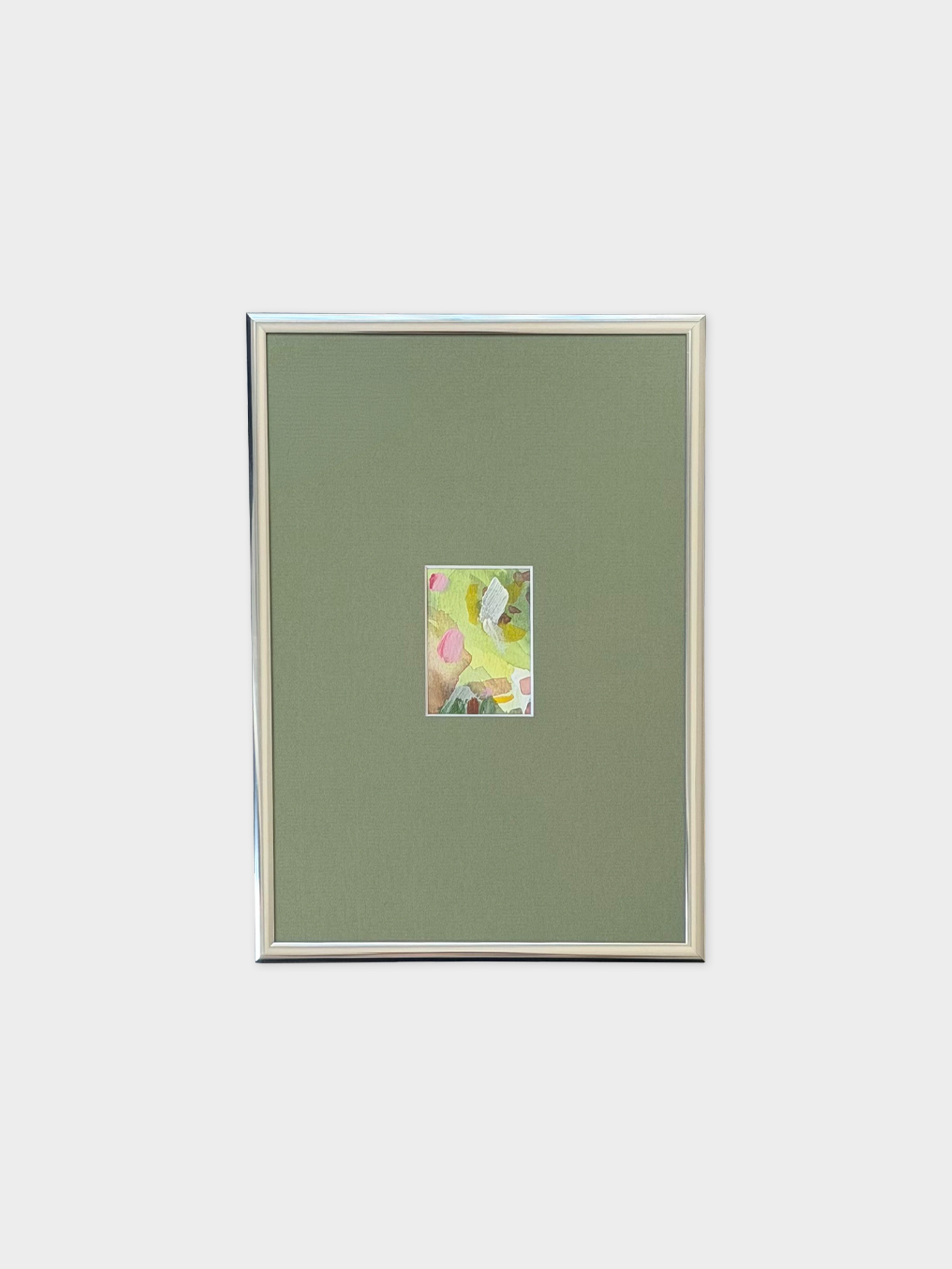 Framed 13, 2026. Aquarell und Acryl auf Baumwollpapier, 21 × 30 cm