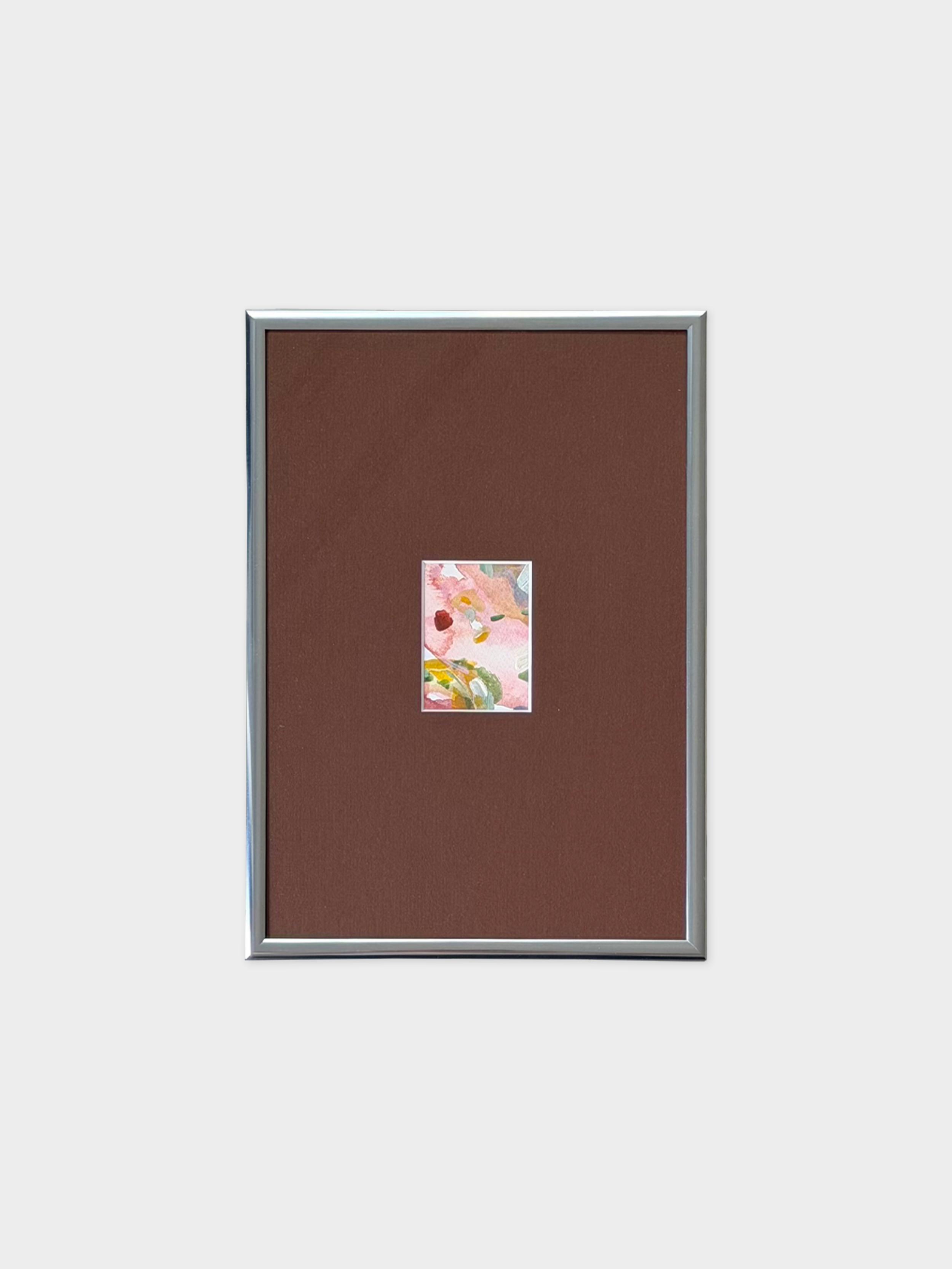 Framed 08, 2026. Aquarell und Acryl auf Baumwollpapier, 21 × 30 cm