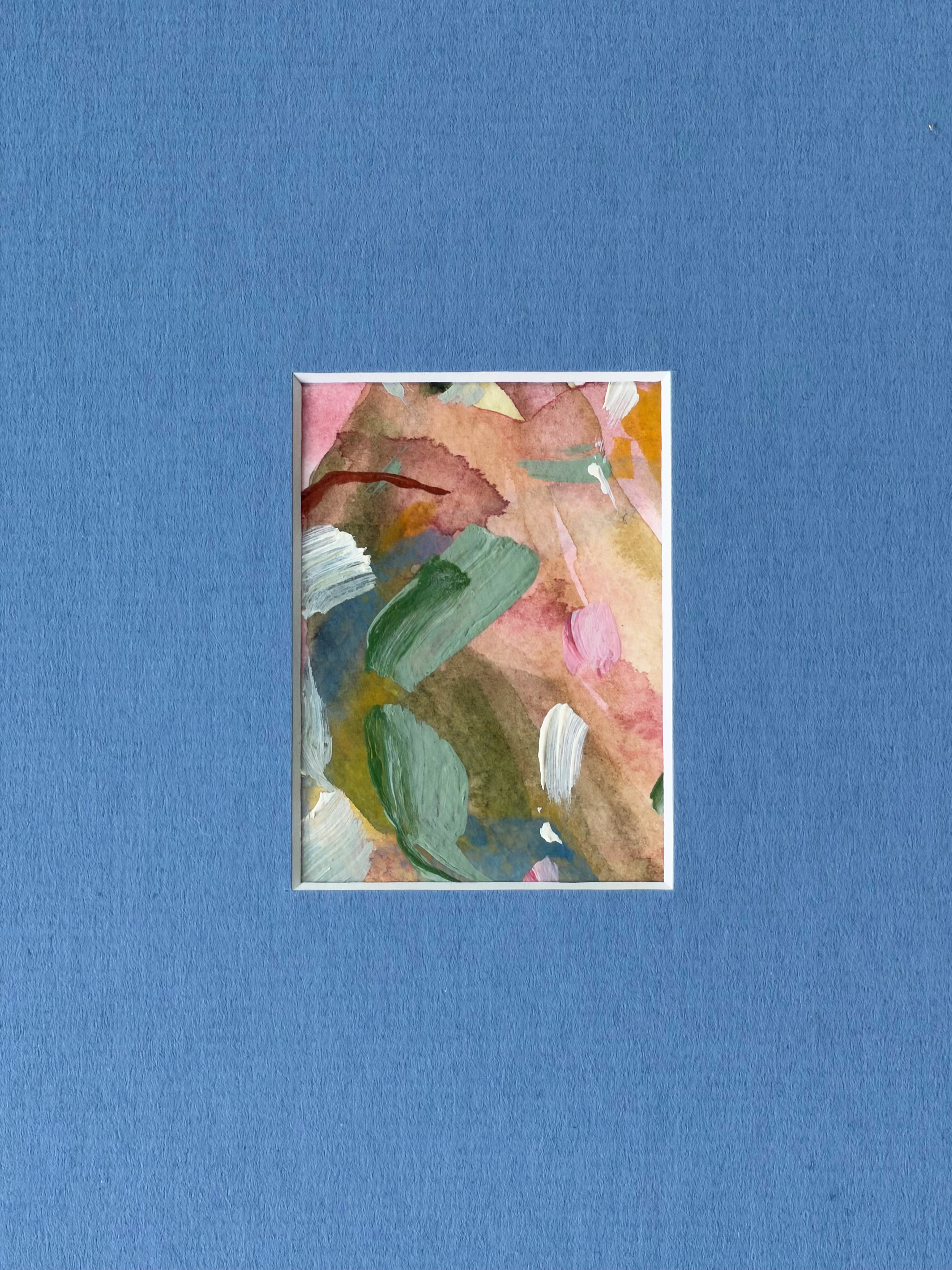 Framed 14, 2026. Aquarell und Acryl auf Baumwollpapier, 21 × 30 cm