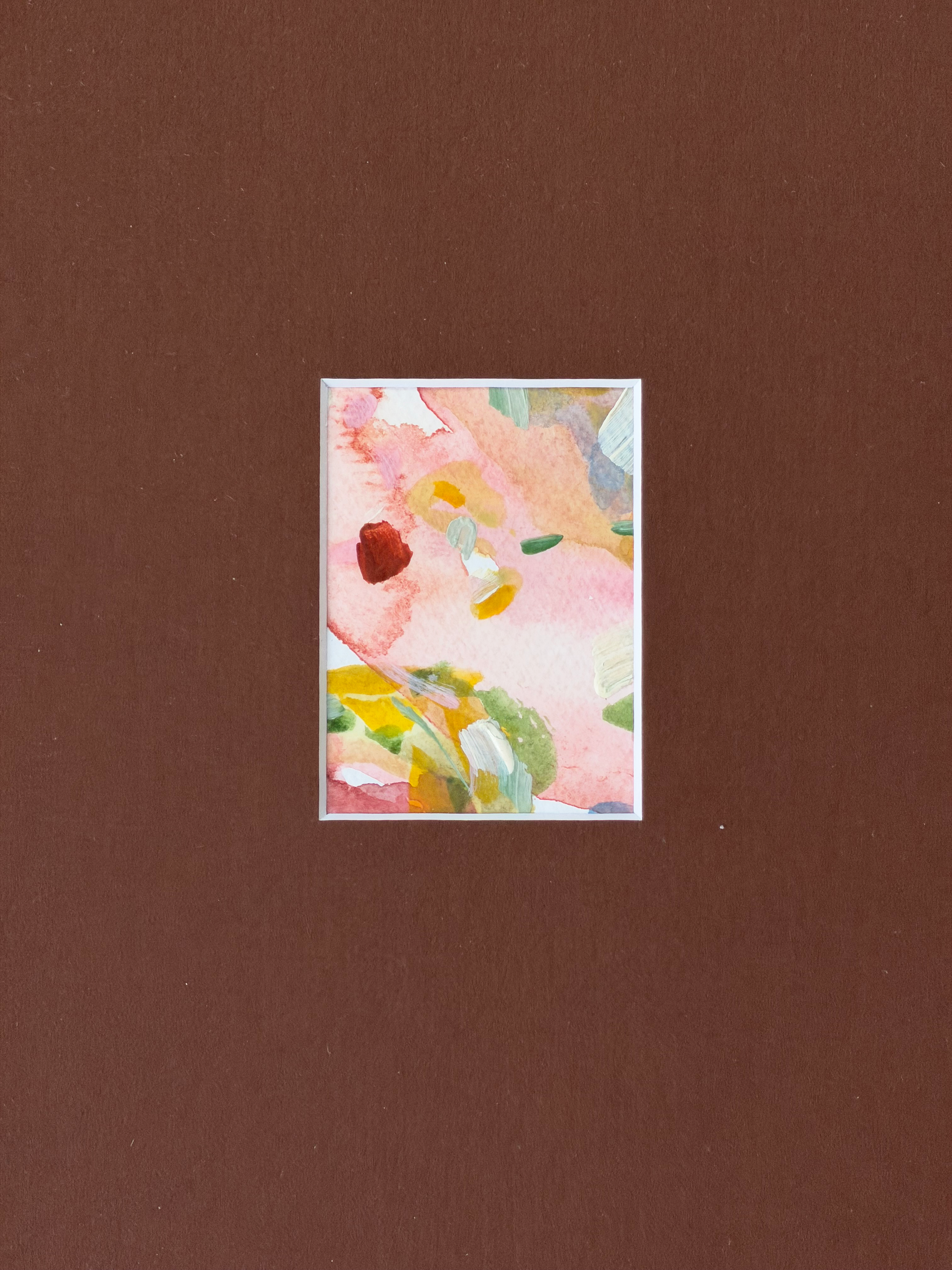 Framed 08, 2026. Aquarell und Acryl auf Baumwollpapier, 21 × 30 cm