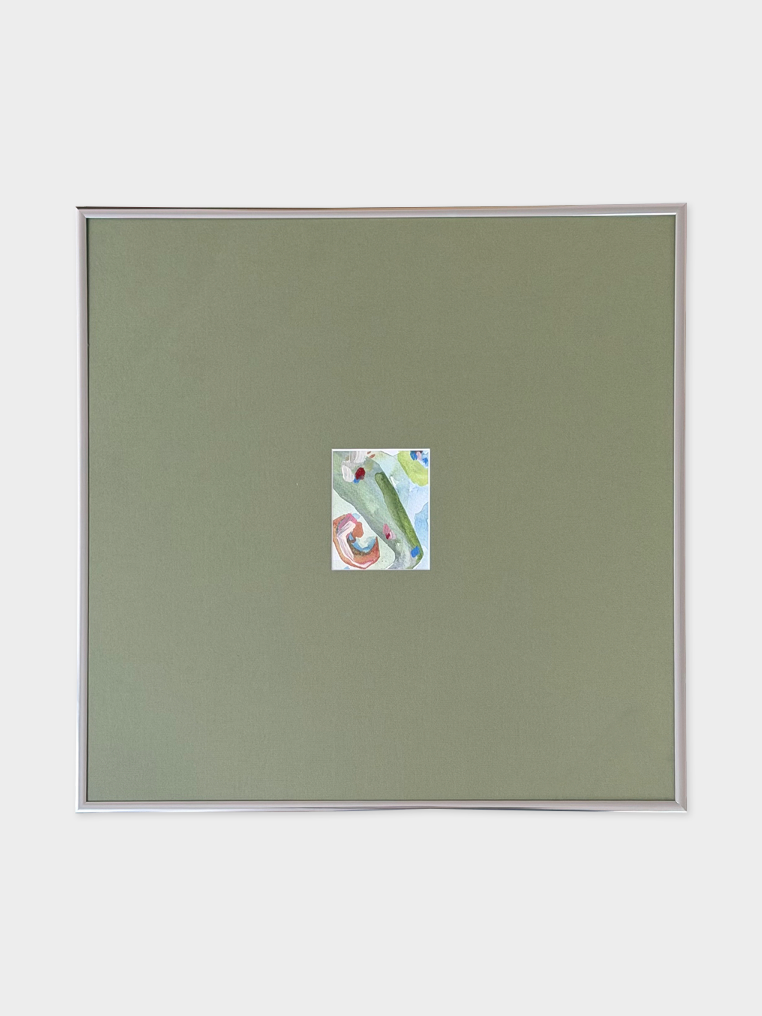 Framed 04, 2026. Aquarell und Acryl auf Baumwollpapier, 50 × 50 cm