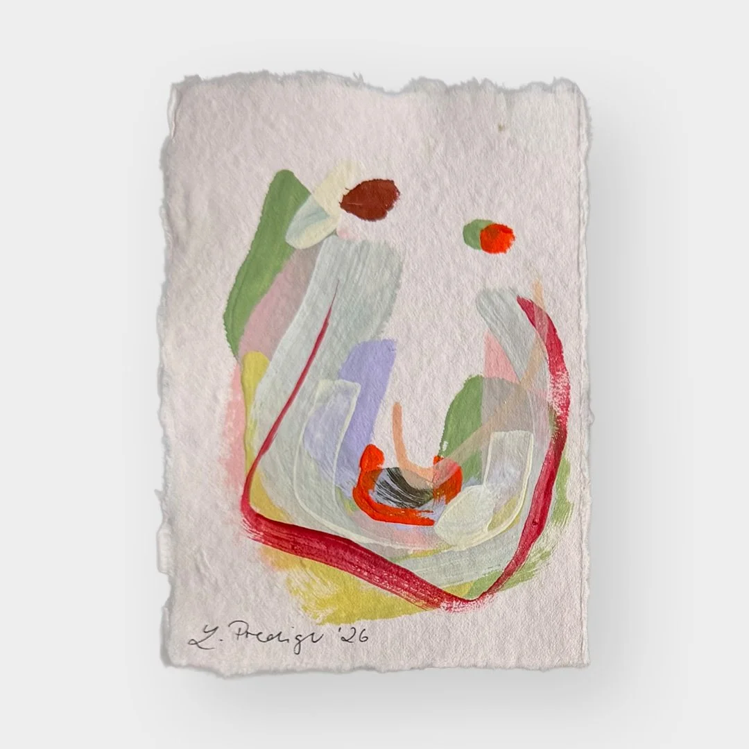 03.2026. Acryl auf Büttenpapier, 21 × 15 cm