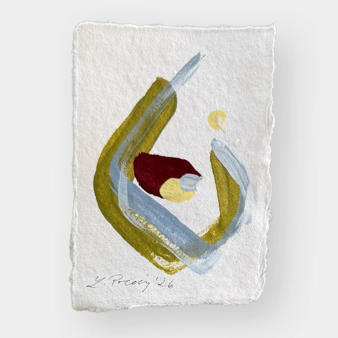 07.2026. Acryl auf Büttenpapier, 15 × 10 cm