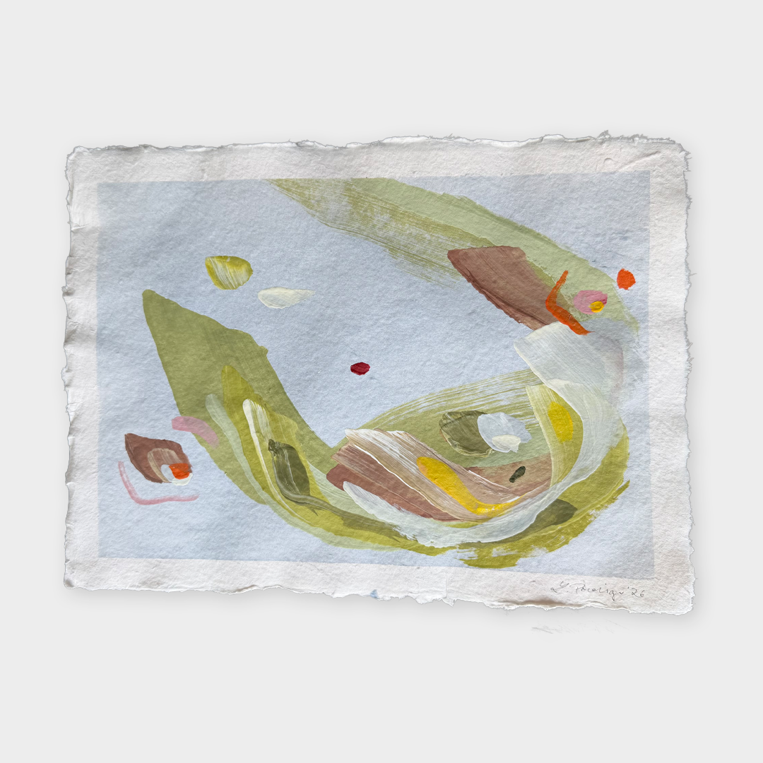 05.2026. Acryl auf Büttenpapier, 42 × 30 cm