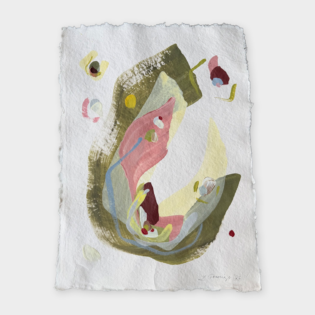 05.2026. Acryl auf Büttenpapier, 42 × 30 cm
