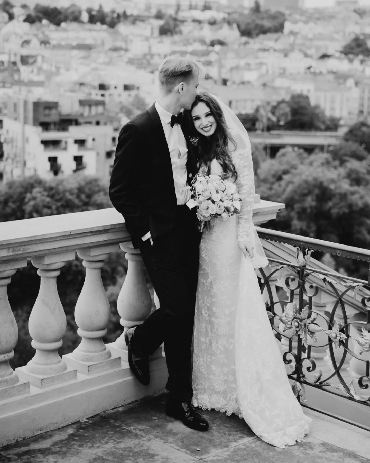 George &amp; Brittany, captured in the heart of Prague and the beautiful Gr&eacute;bovka gardens. A day filled with love, laughter, and timeless moments. 

​📍 Old Town Hall &amp; Gr&eacute;bovka

​#PragueWedding #DestinationWedding
