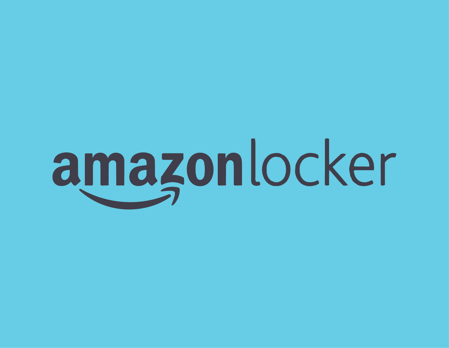 Blue background with the black and orange Amazon logo.