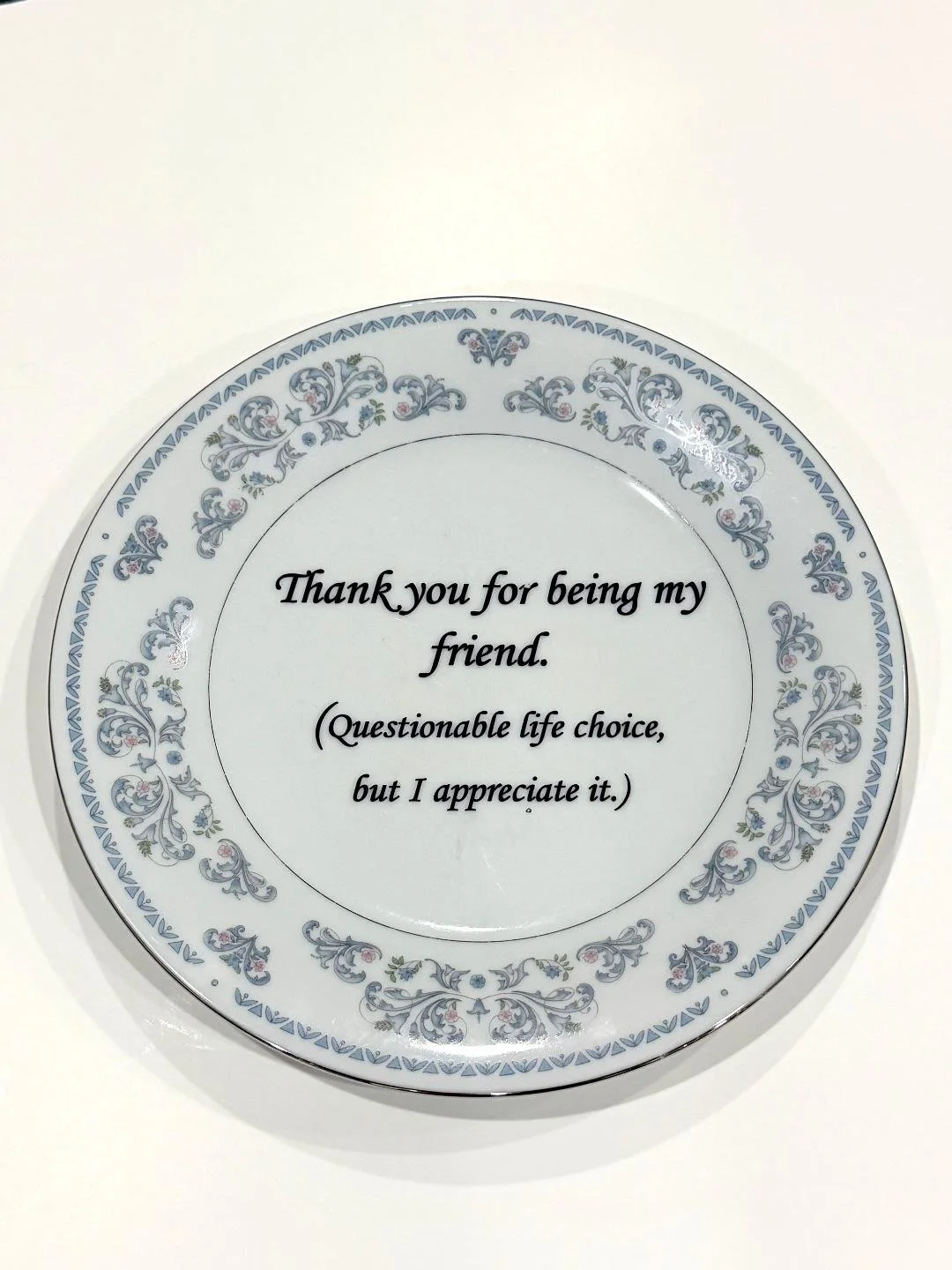 Thank You for Being My Friend (dinner plate)