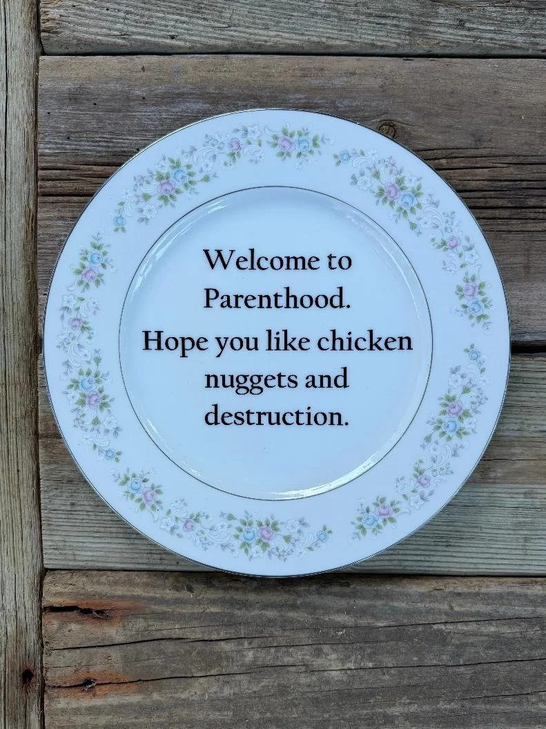 Welcome to Parenthood (dinner plate)