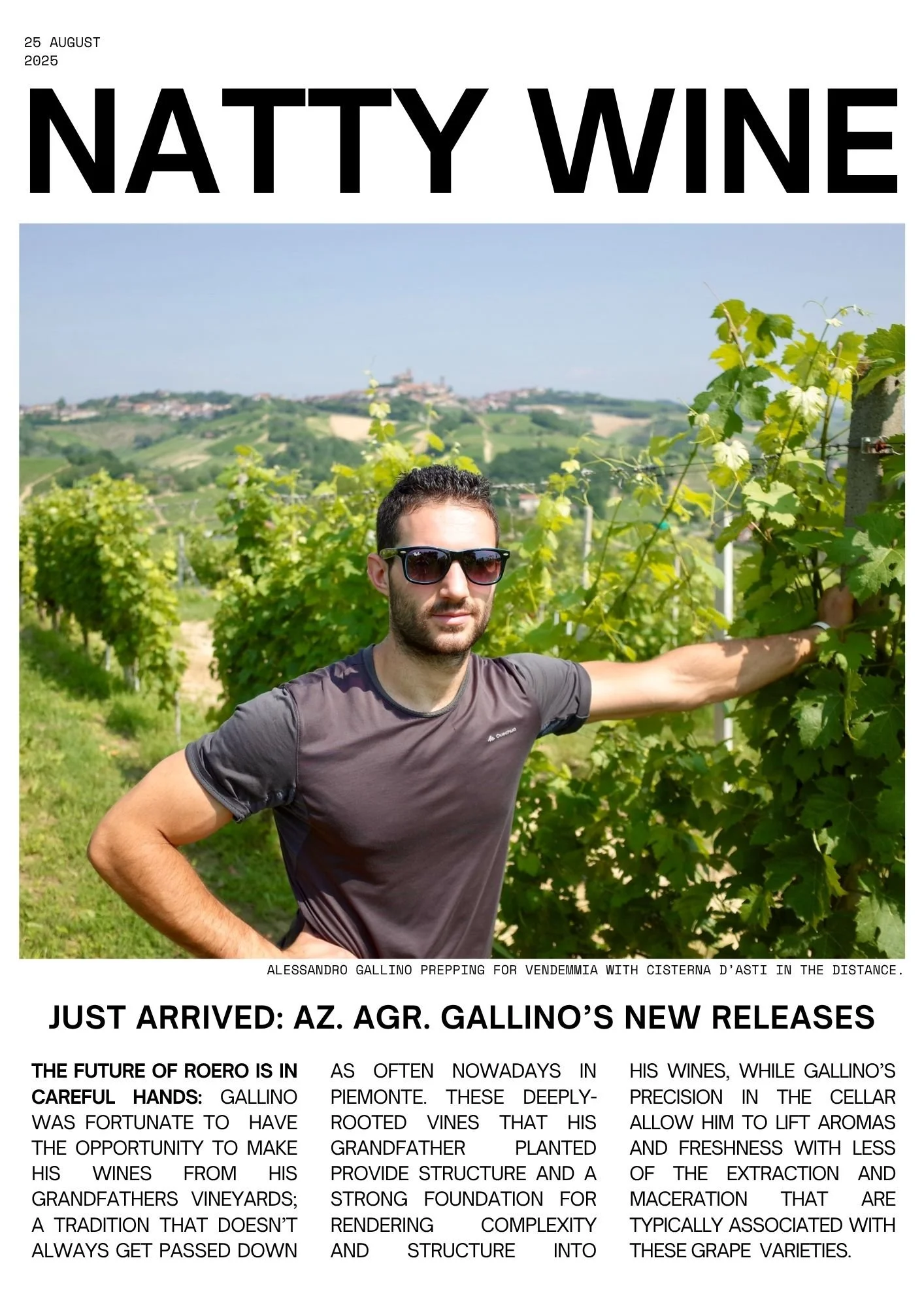 Gallino Roero Newsletter 8-25
