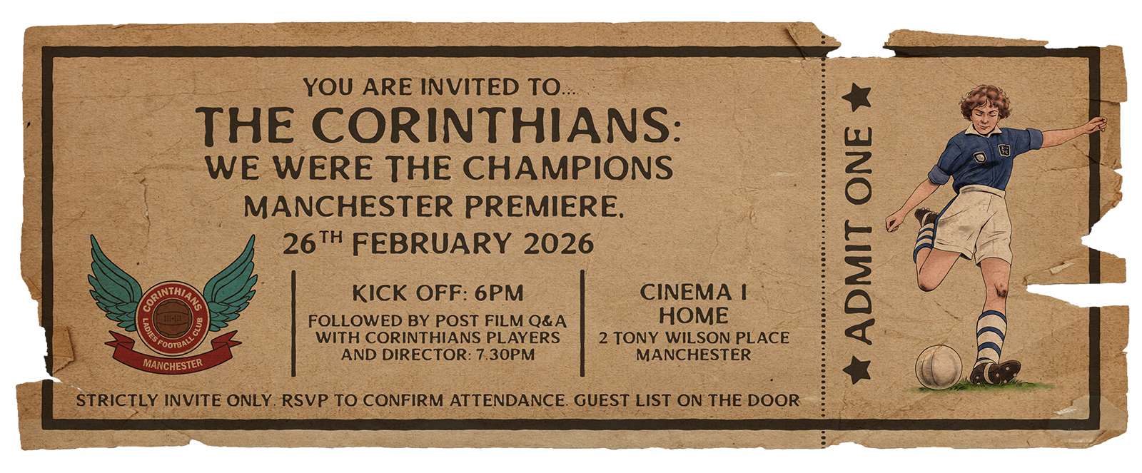 Corinthians Premiere Invitation