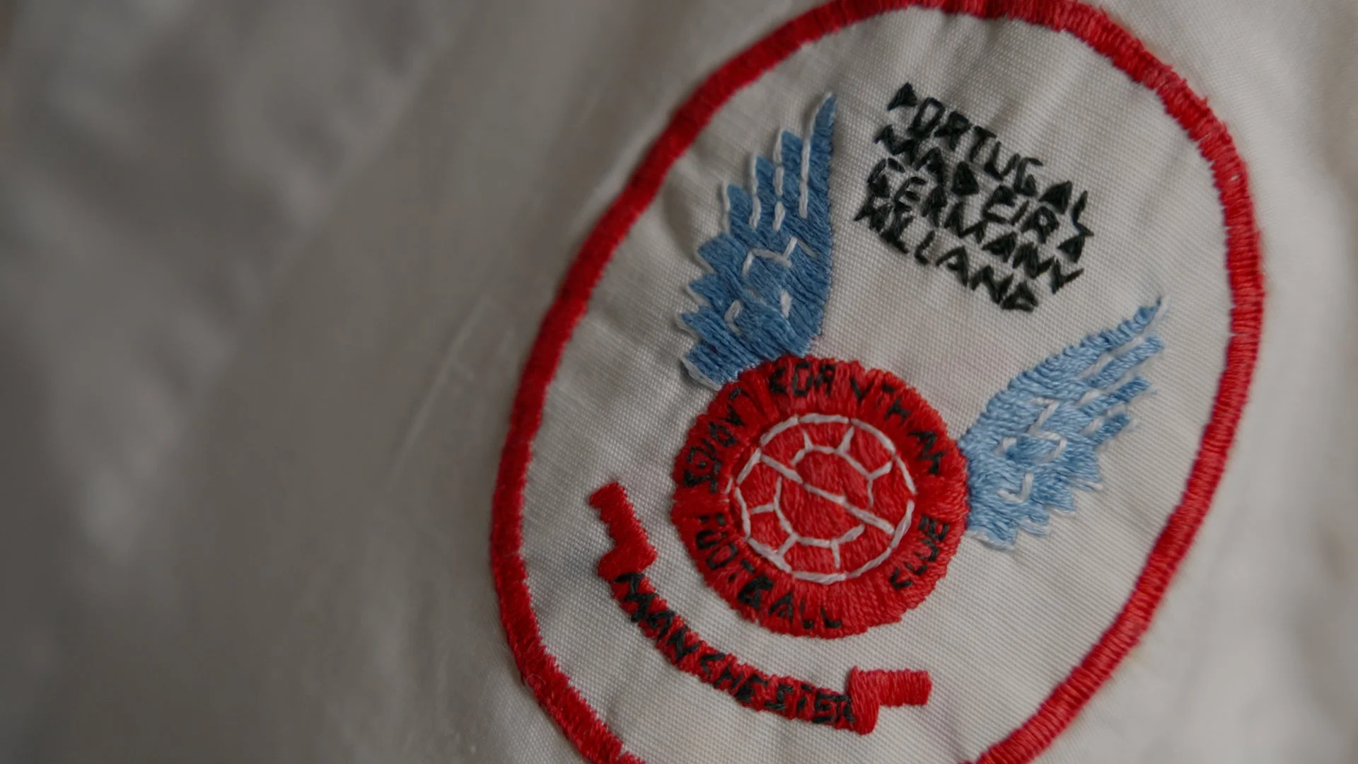 Hand stitched Corinthians logo