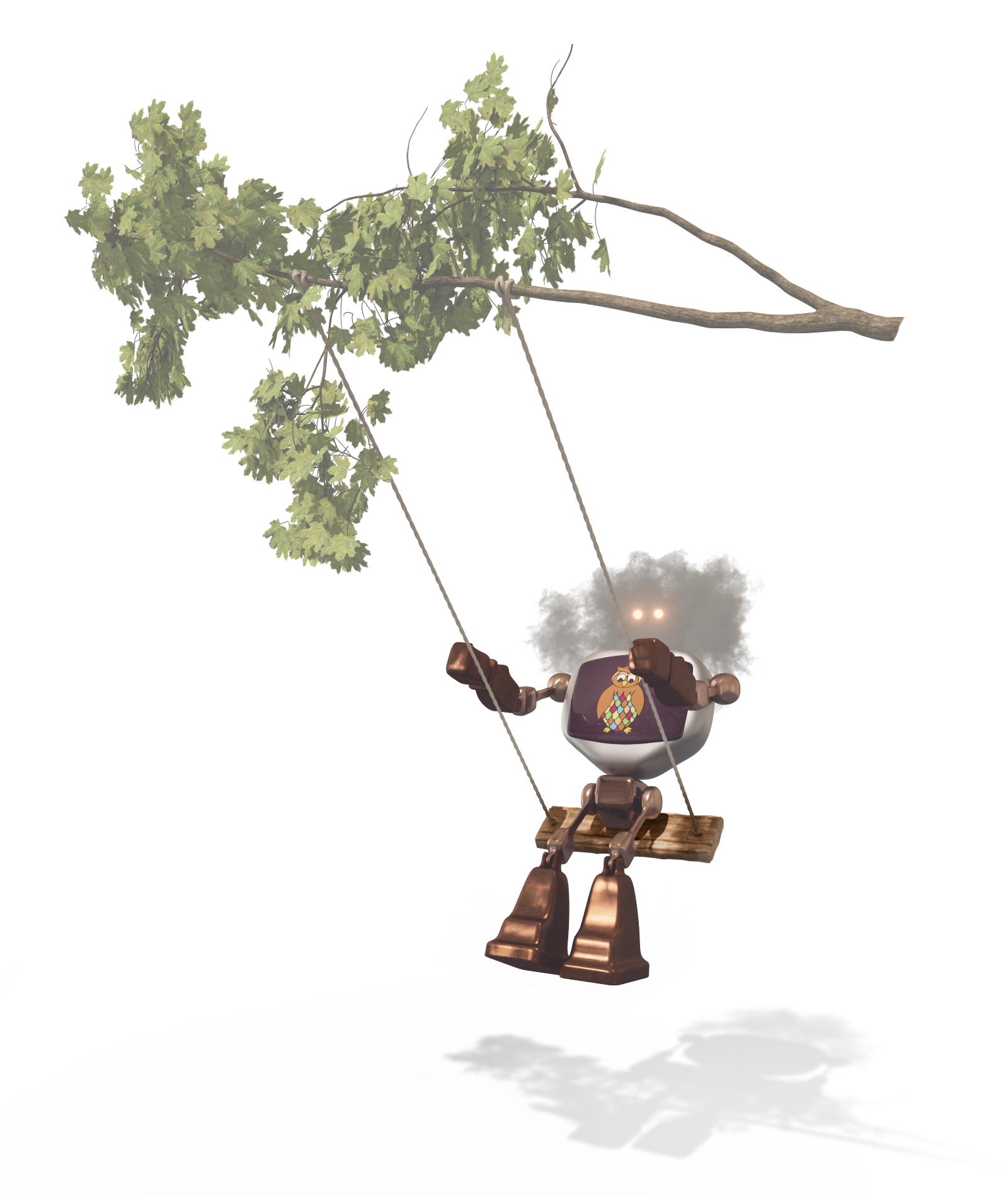 Robot on a swing