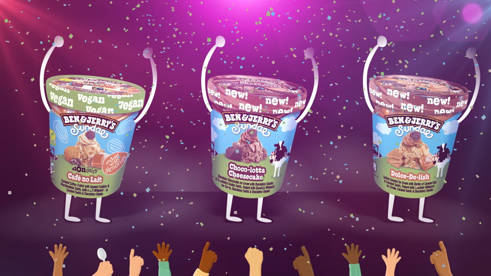 Dancing Ice Cream Tubs