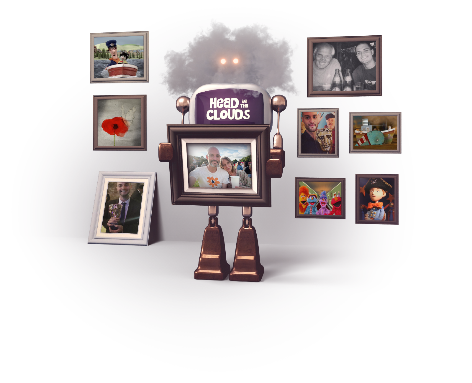 Robot with a gallery of legacy images